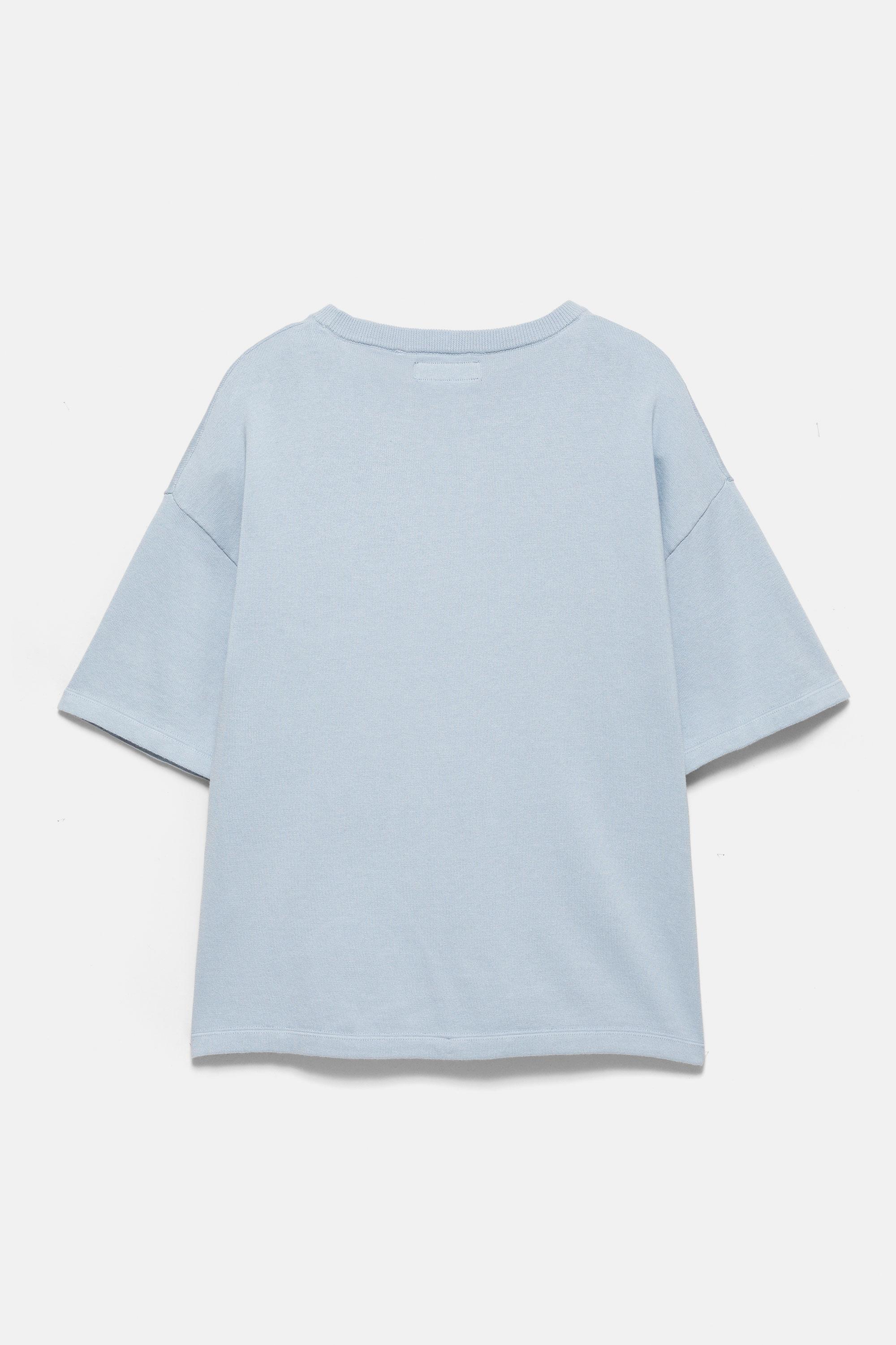 Nakışlı oversize Tişört - Görsel 4