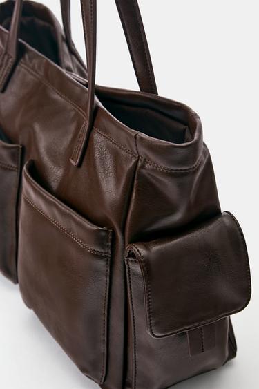 Multipocket tote bag — Brown 4