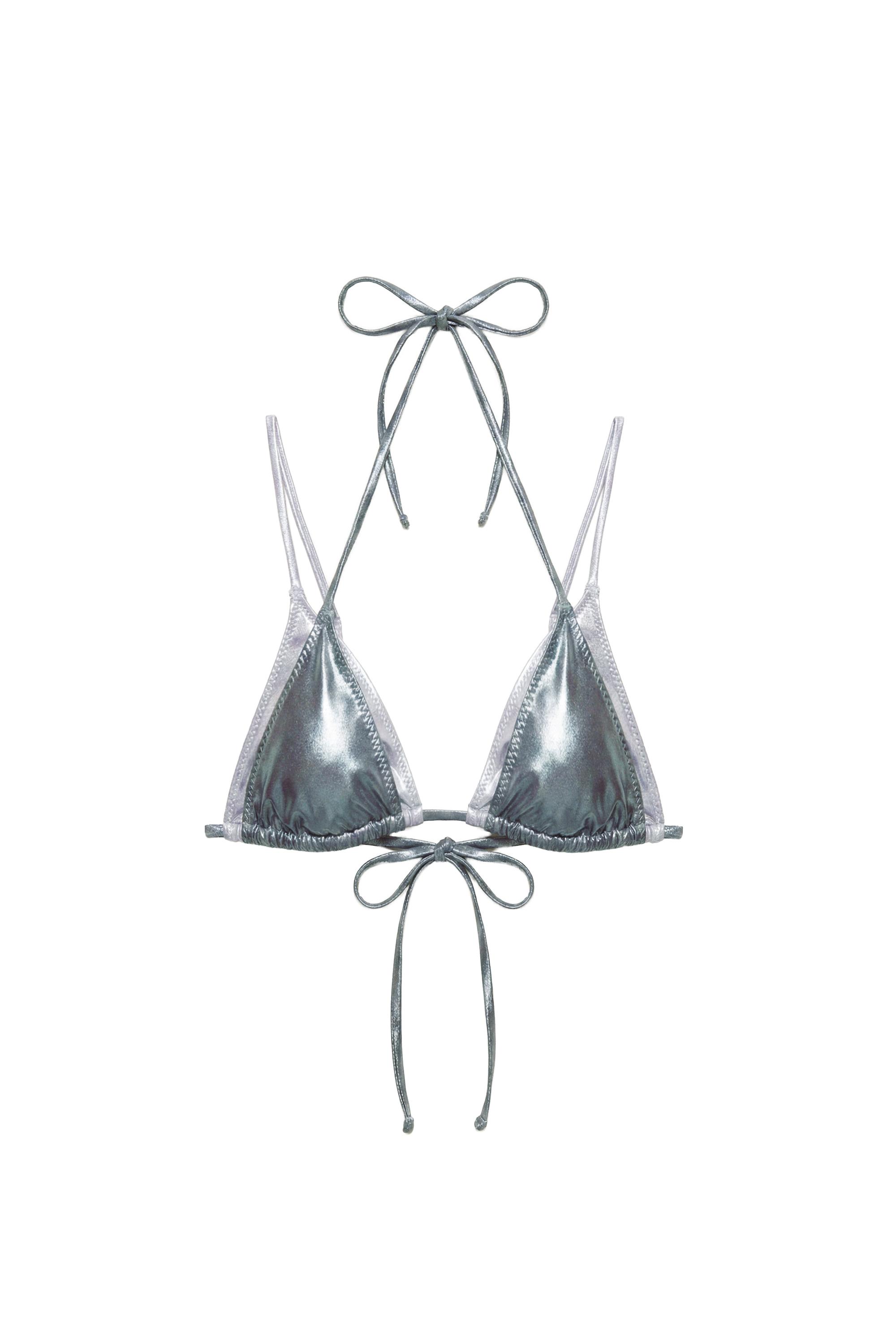 Top bikini doble metalizado