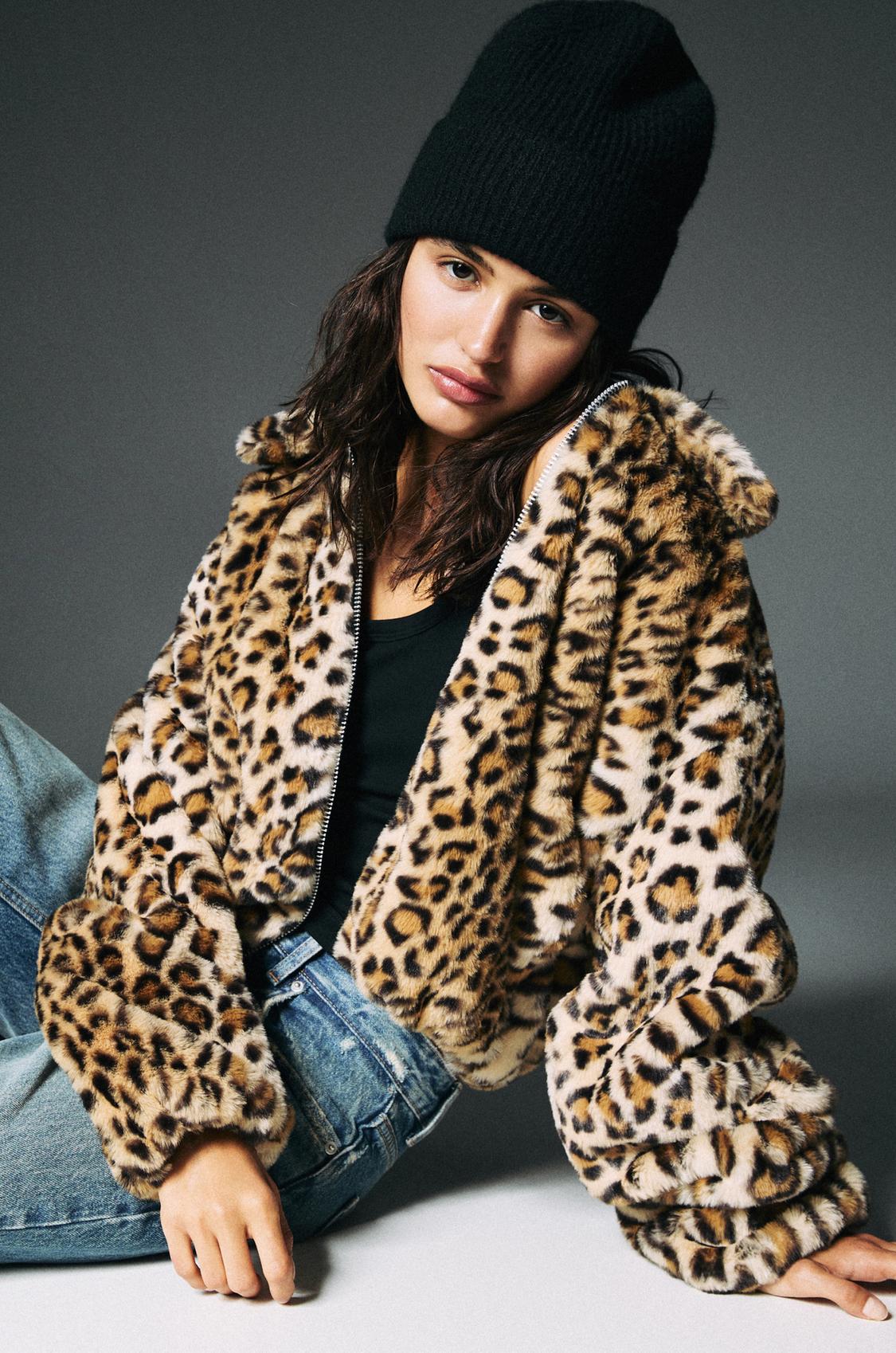 Abrigo Pelos Abrigo Animal Print Pull And Bear Ropa Chaquetas