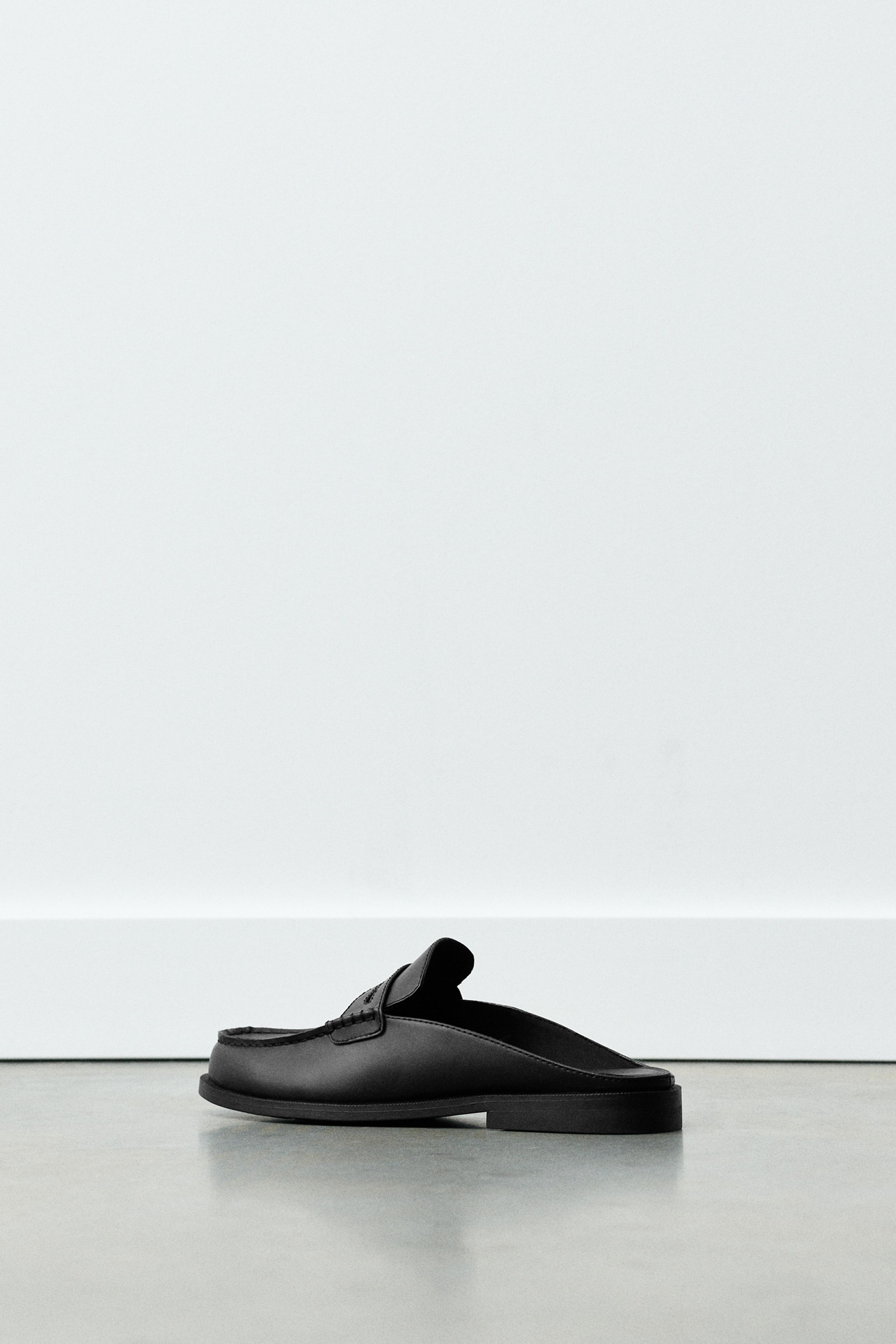 Slingback loafers — Black