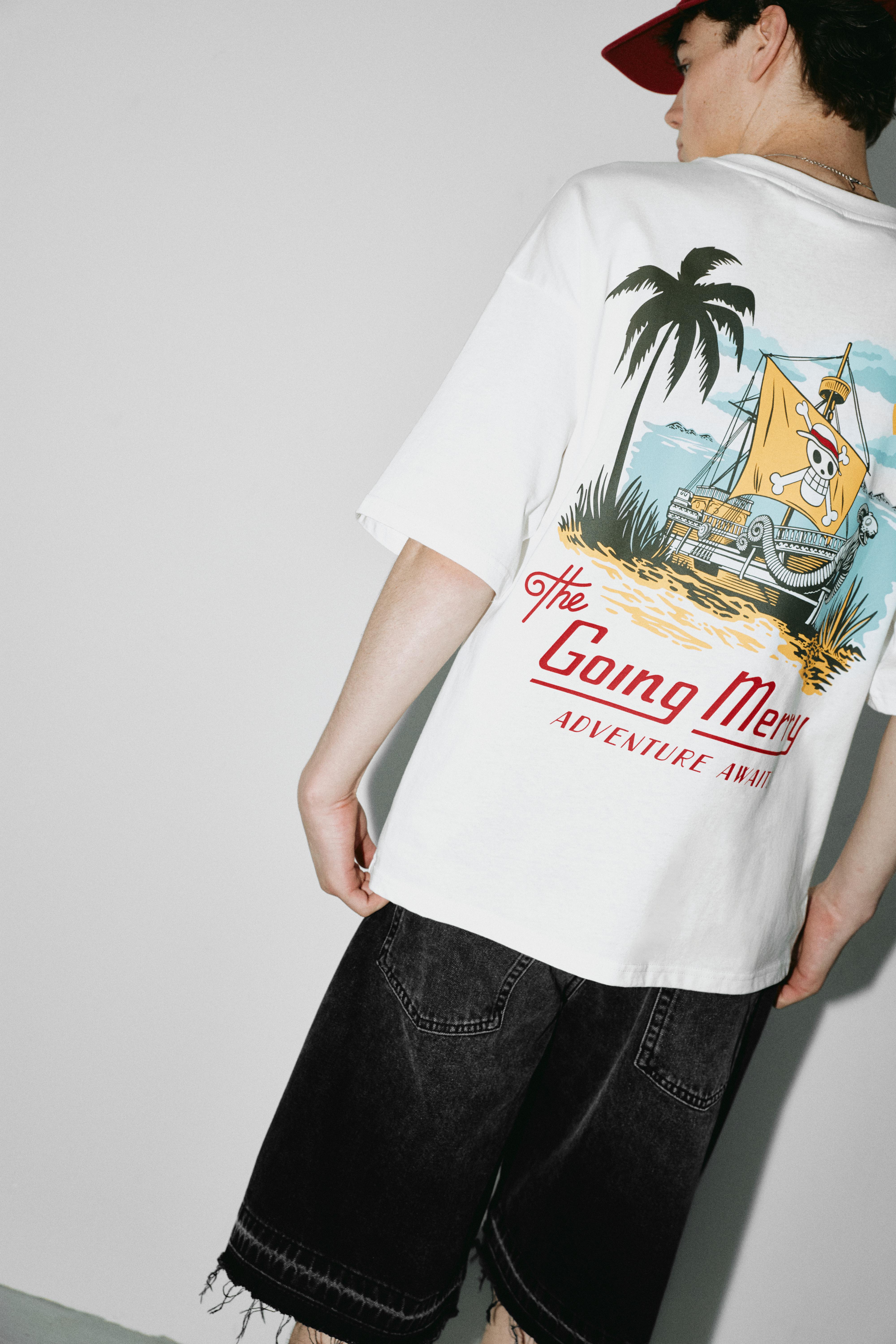 One Piece relaxed fit T-shirt — Off white