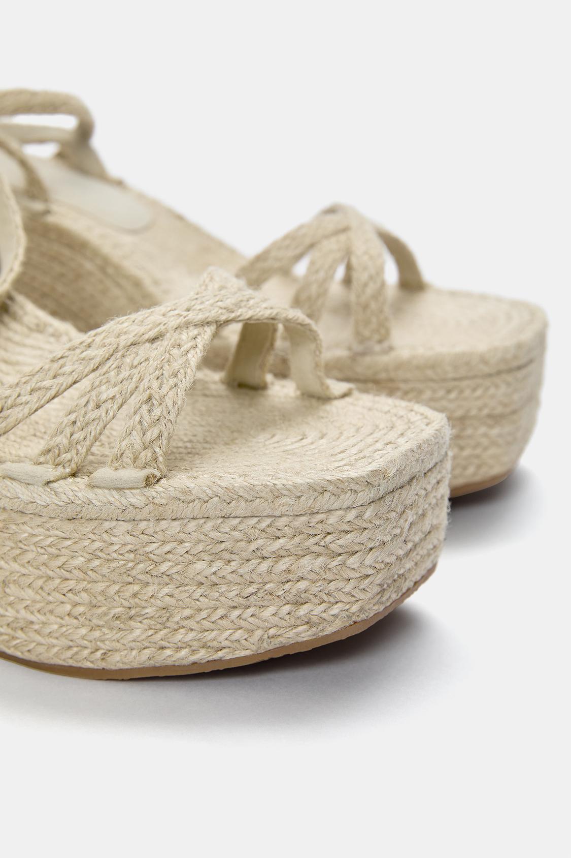 Zalando Zapatillas Cuñas Marrones Esparto Zapatos Zalando