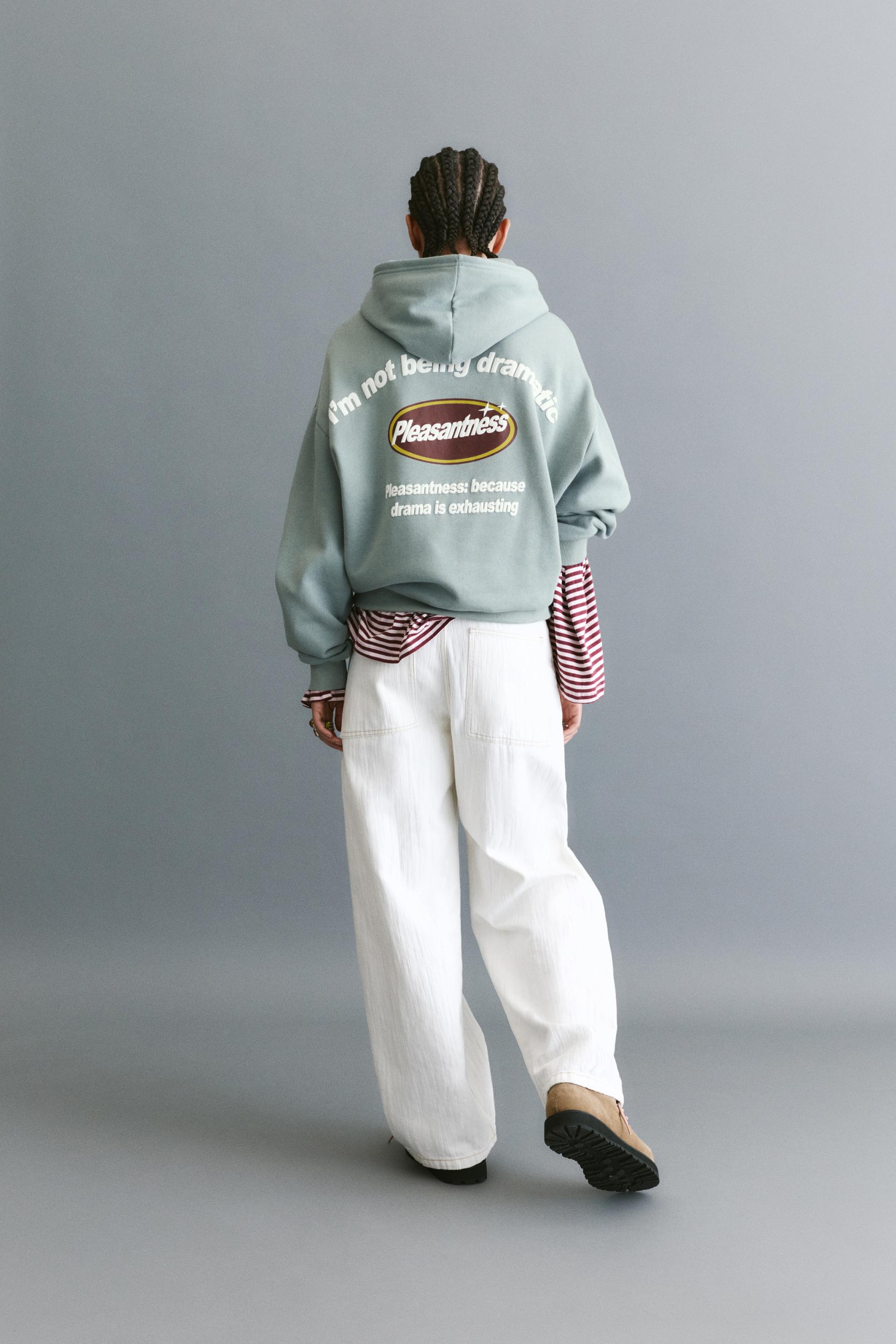 Los ángeles Pull And Bear Sudaderas Chica Sudadera Capucha Gráfico