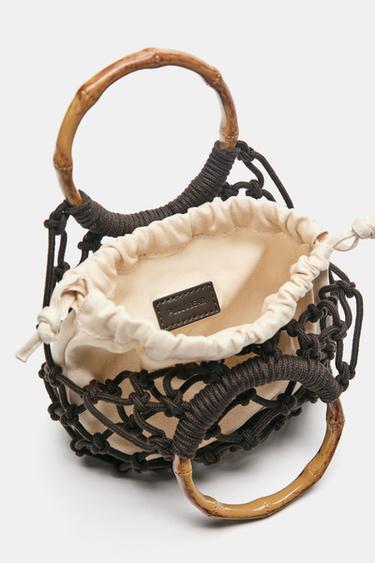 Mesh handbag — Brown 5