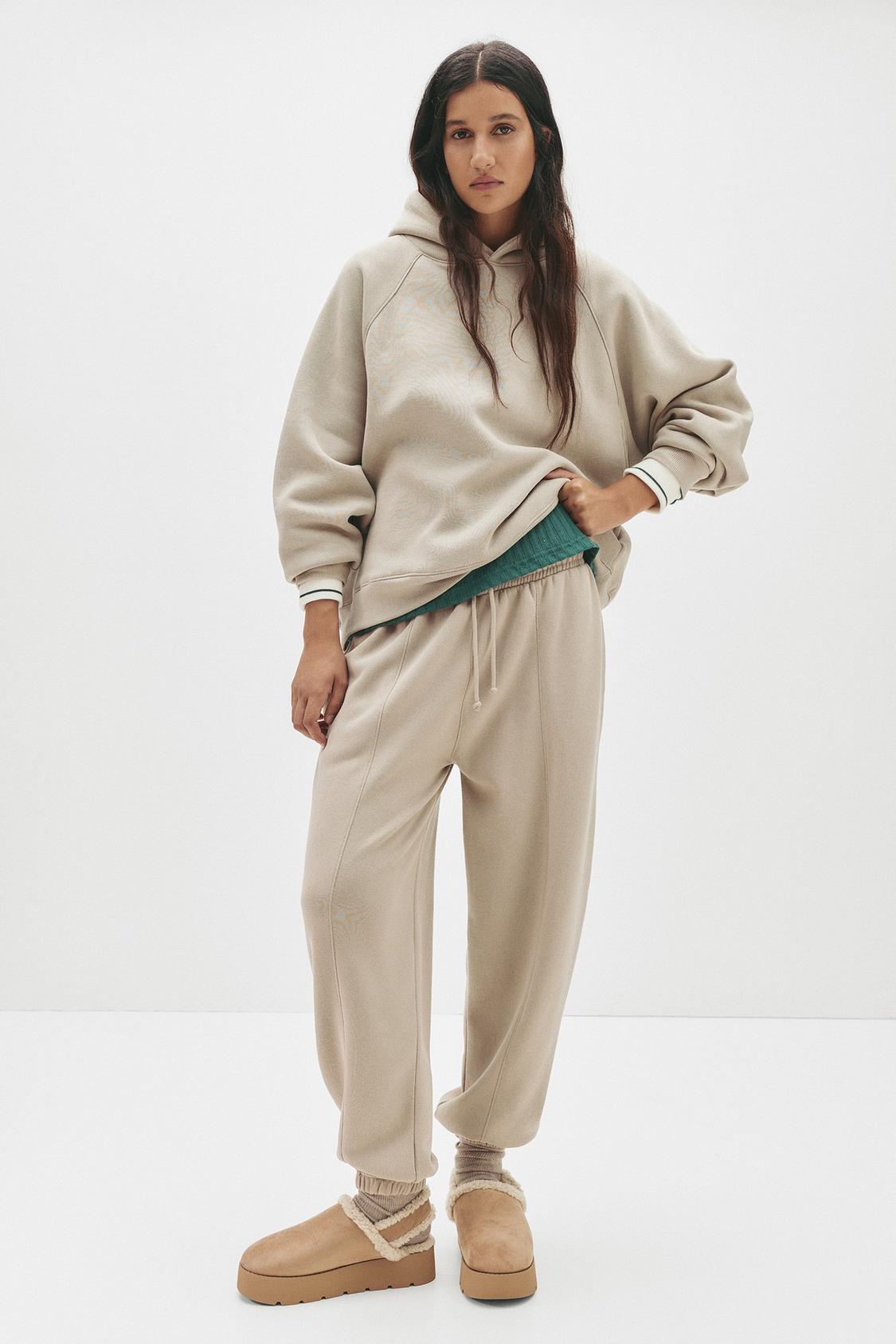 Felpa Tute Donna Pull And Bear Pantaloni Tuta Con Cucitura PULL&BEAR