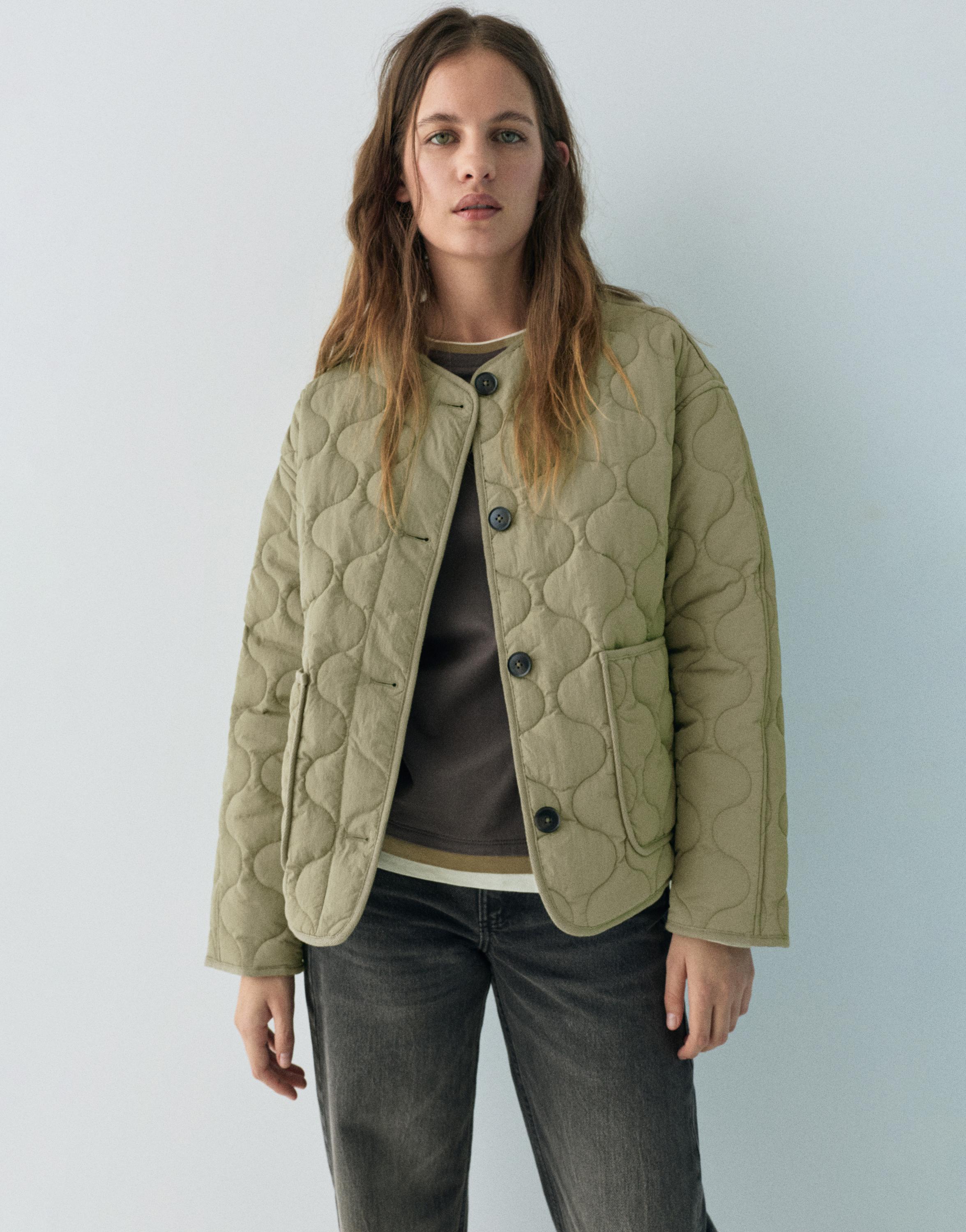 Lightweight padded jacket — Khaki
