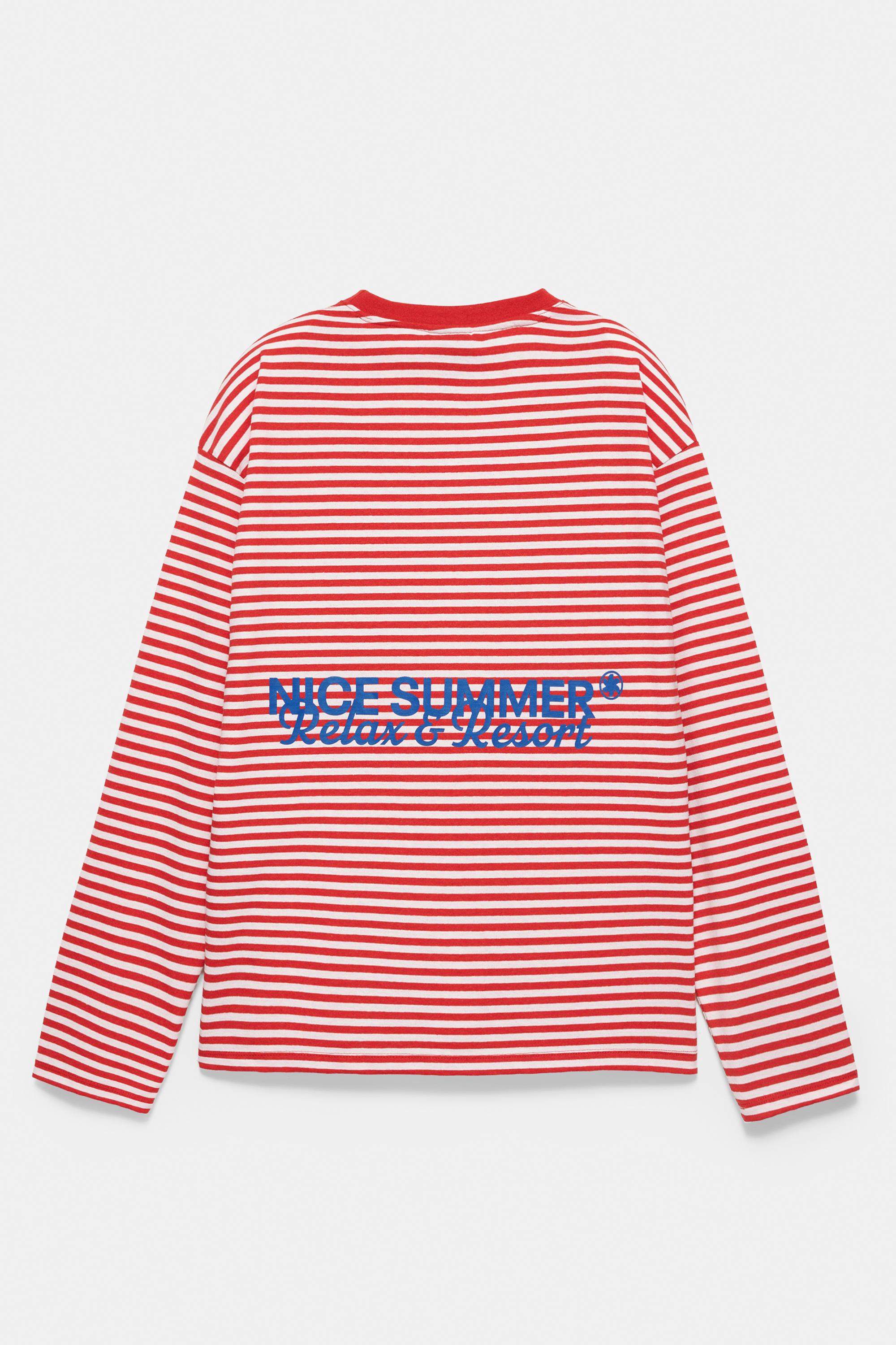 Striped STWD T-shirt — Red