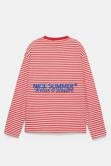 Striped STWD T-shirt — Red 6