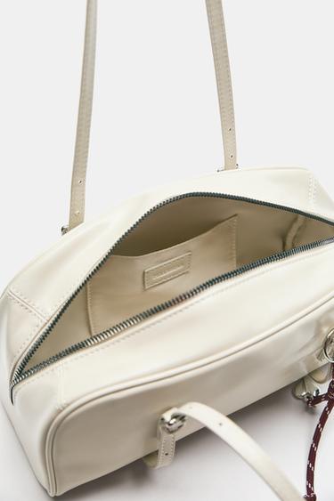 Embellished shoulder bag — Ecru 5