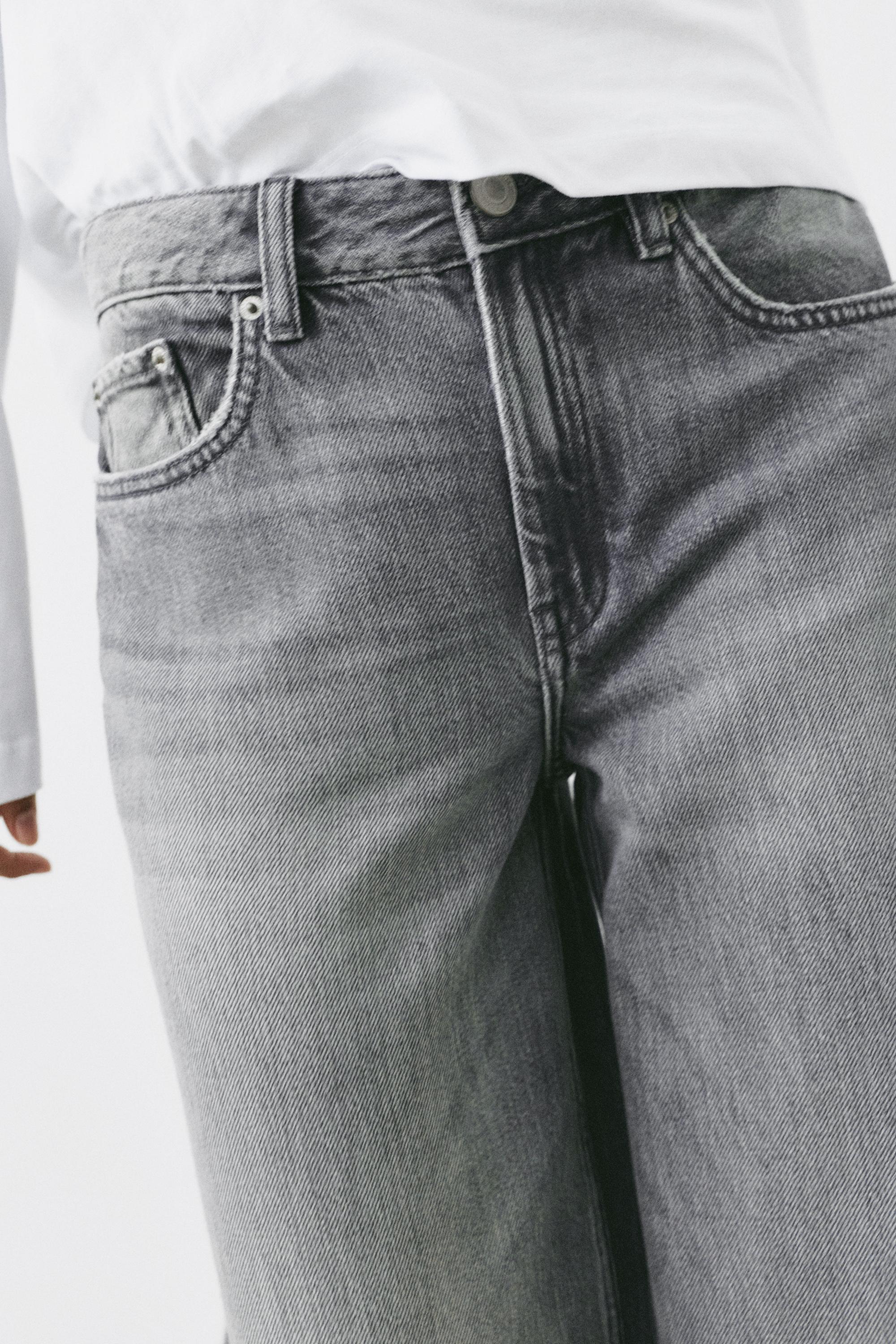 Oversize baggy jeans — Pearl grey