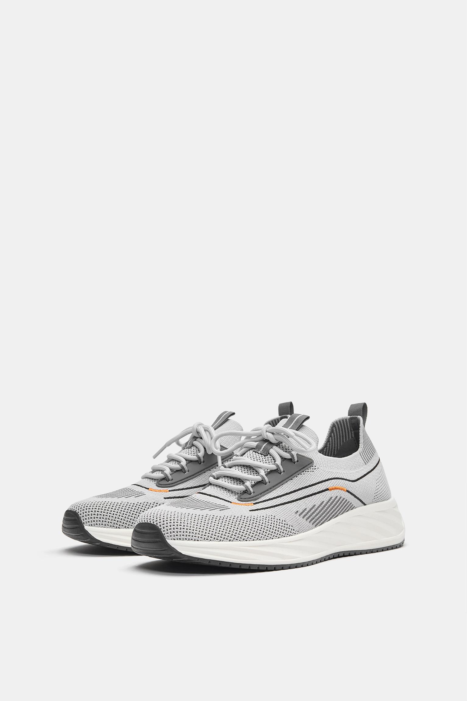 Fabric trainers — Grey