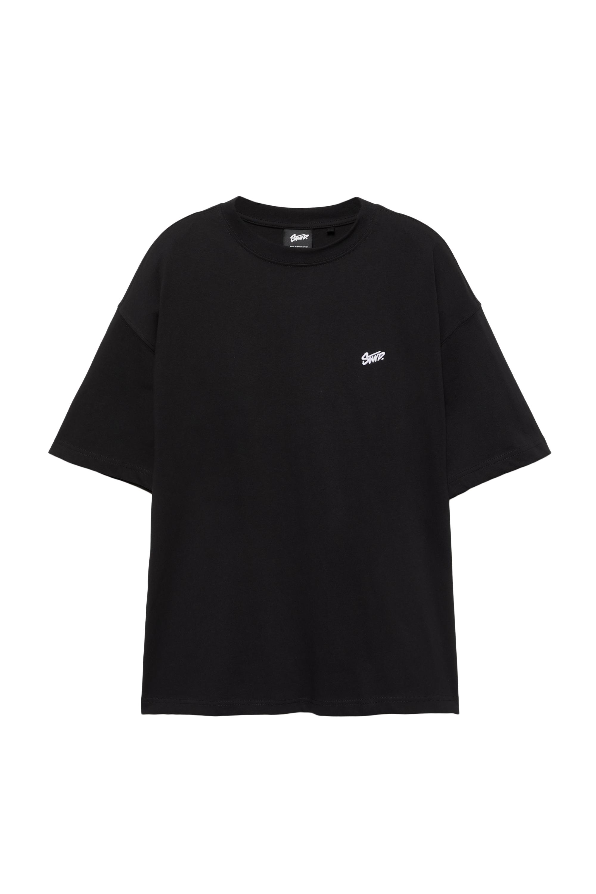 Pull&Bear STWD logolu boxy kesim tişört görsel 3