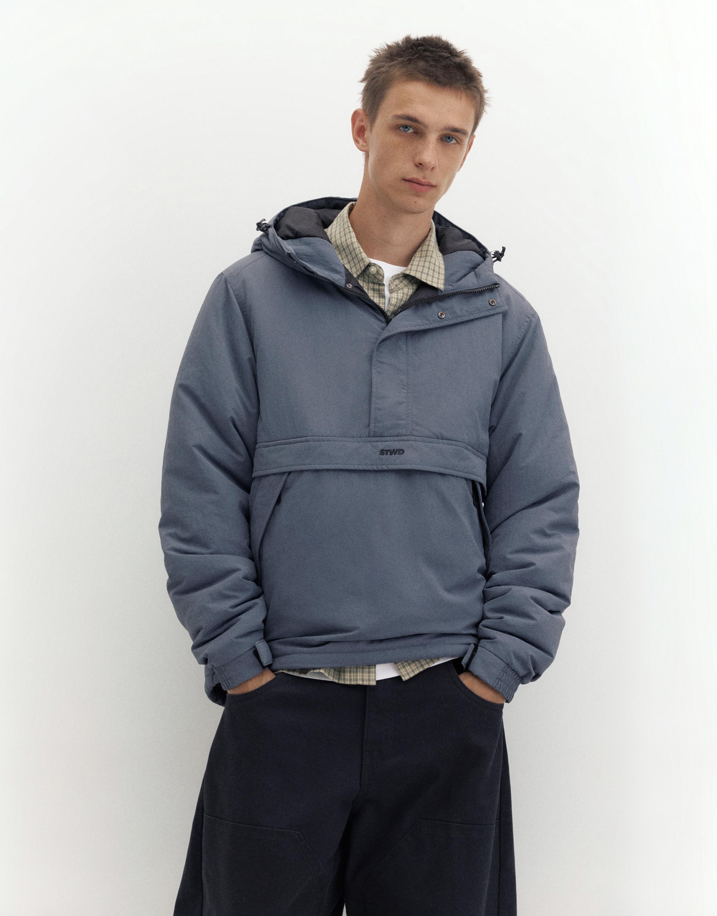 Hooded anorak jacket — Petroleum