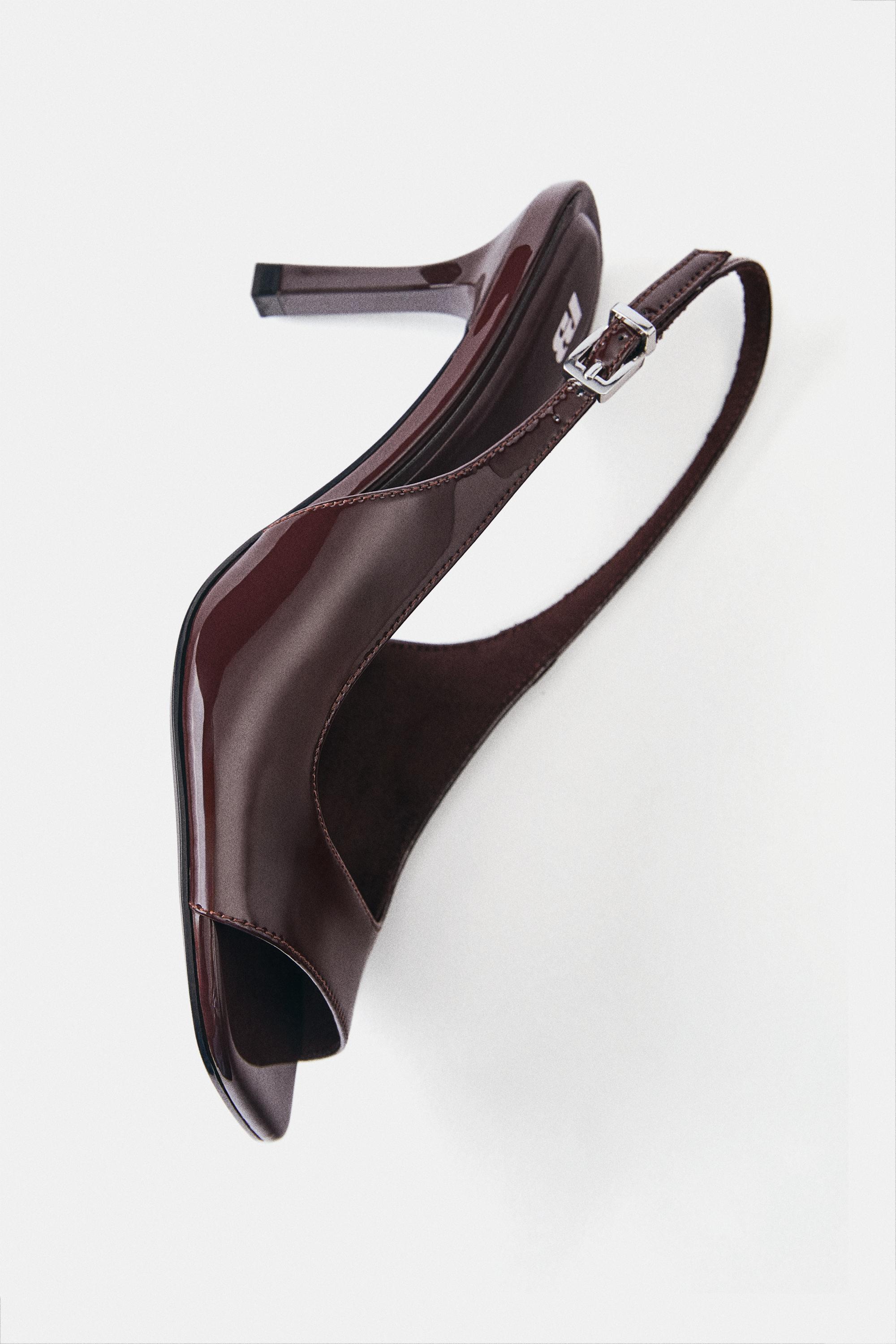 slingback heels — Brown