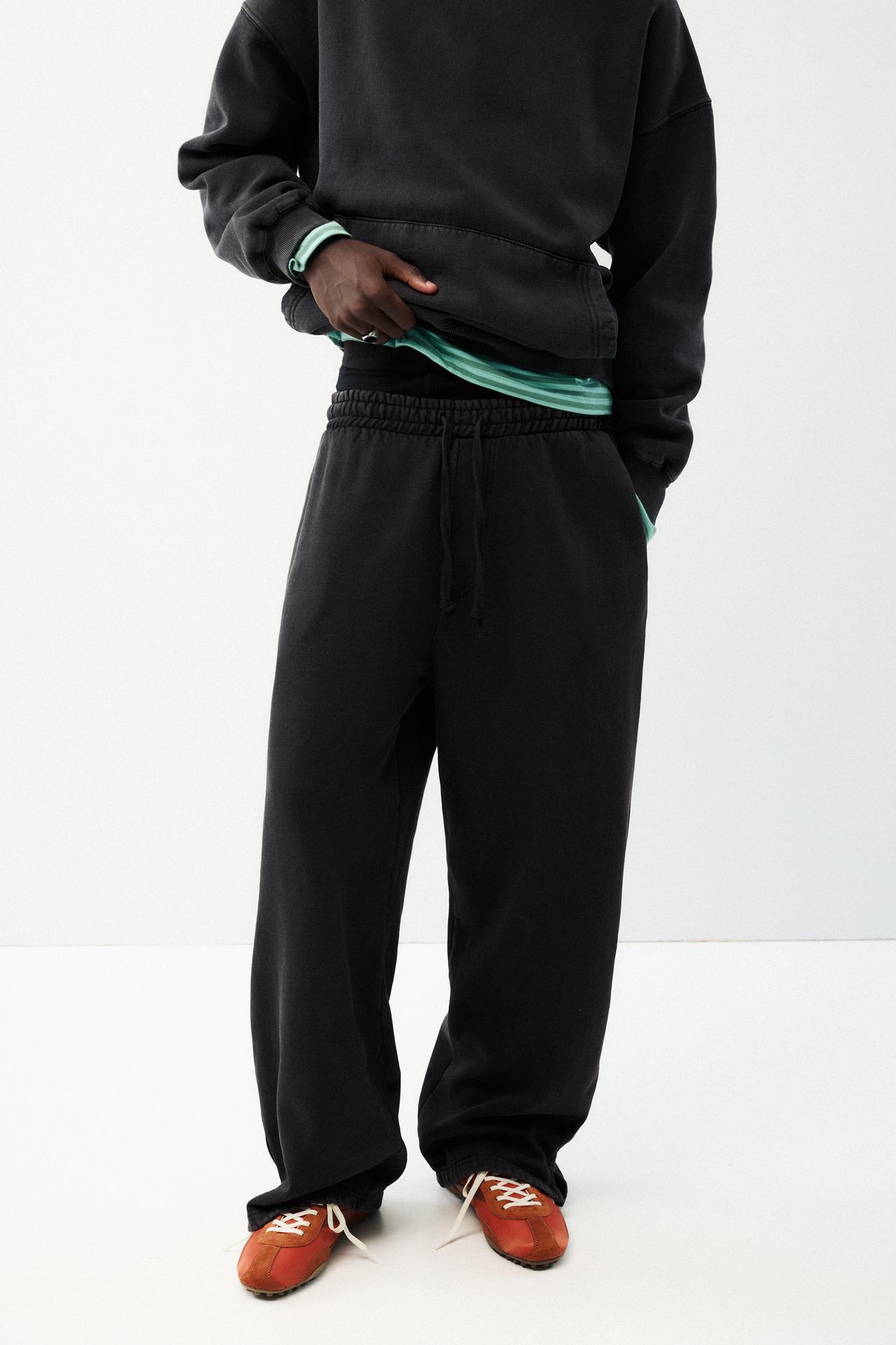 STWD skater tracksuit trousers — Black
