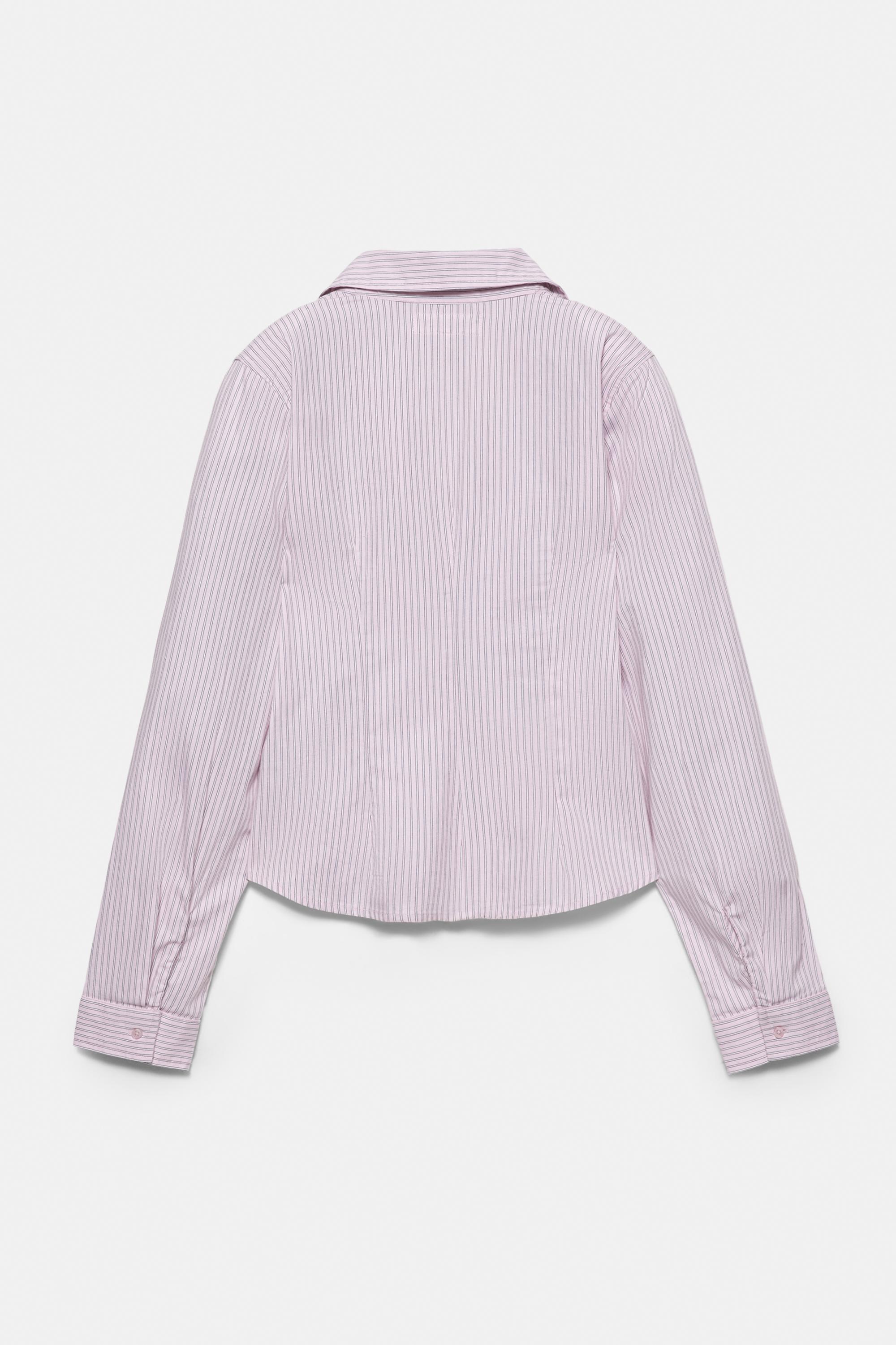 Poplin yırtmaçlı dar kesim gömlek - Görsel 130