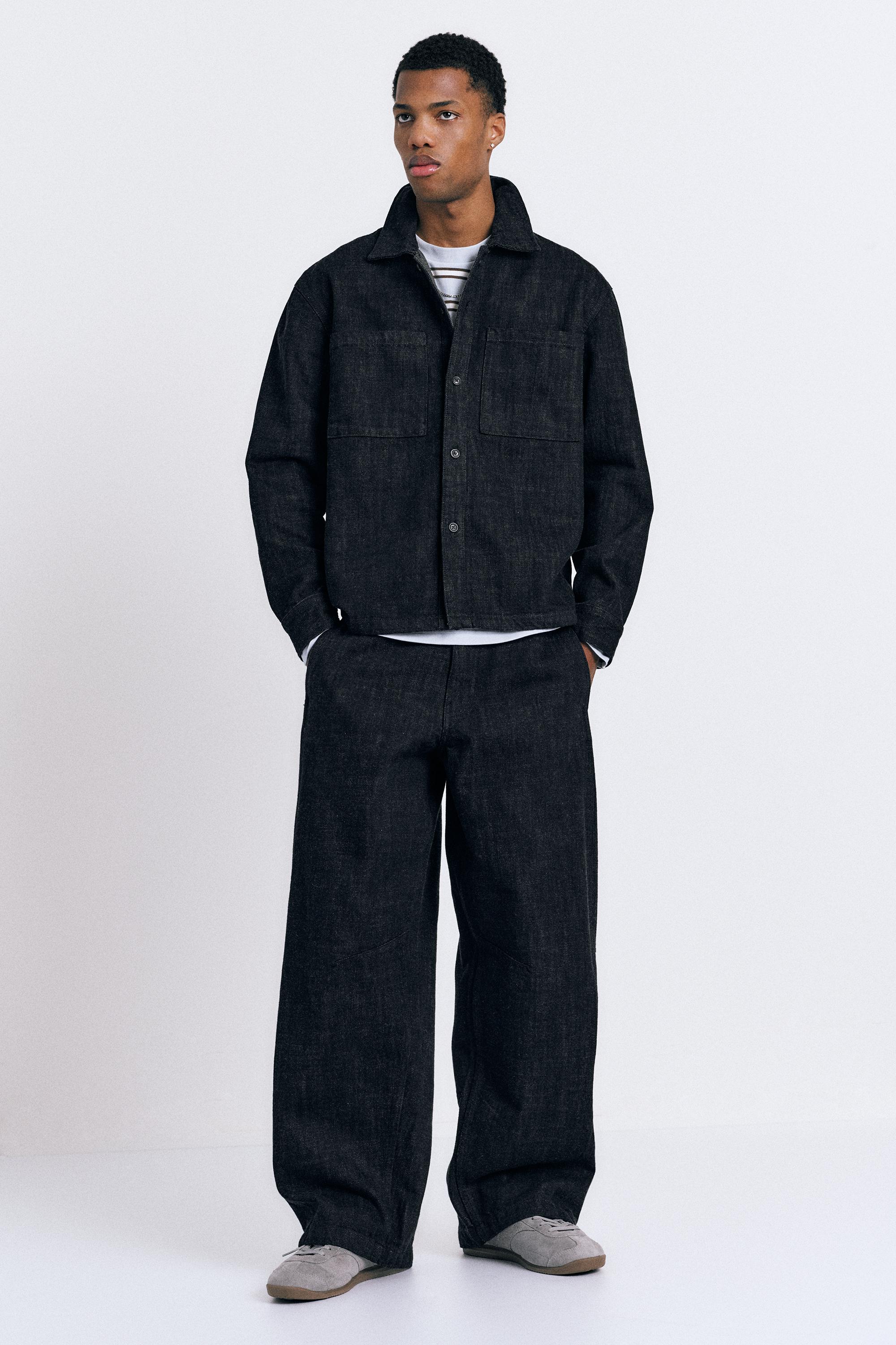 Cepli denim ince ceket - Görsel 9