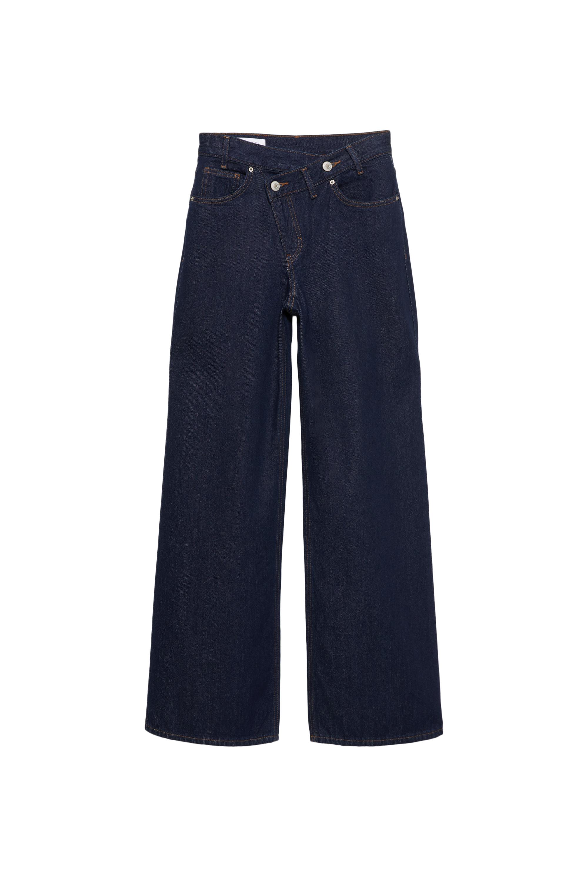 Çapraz kemerli geniş paça jean - Görsel 40