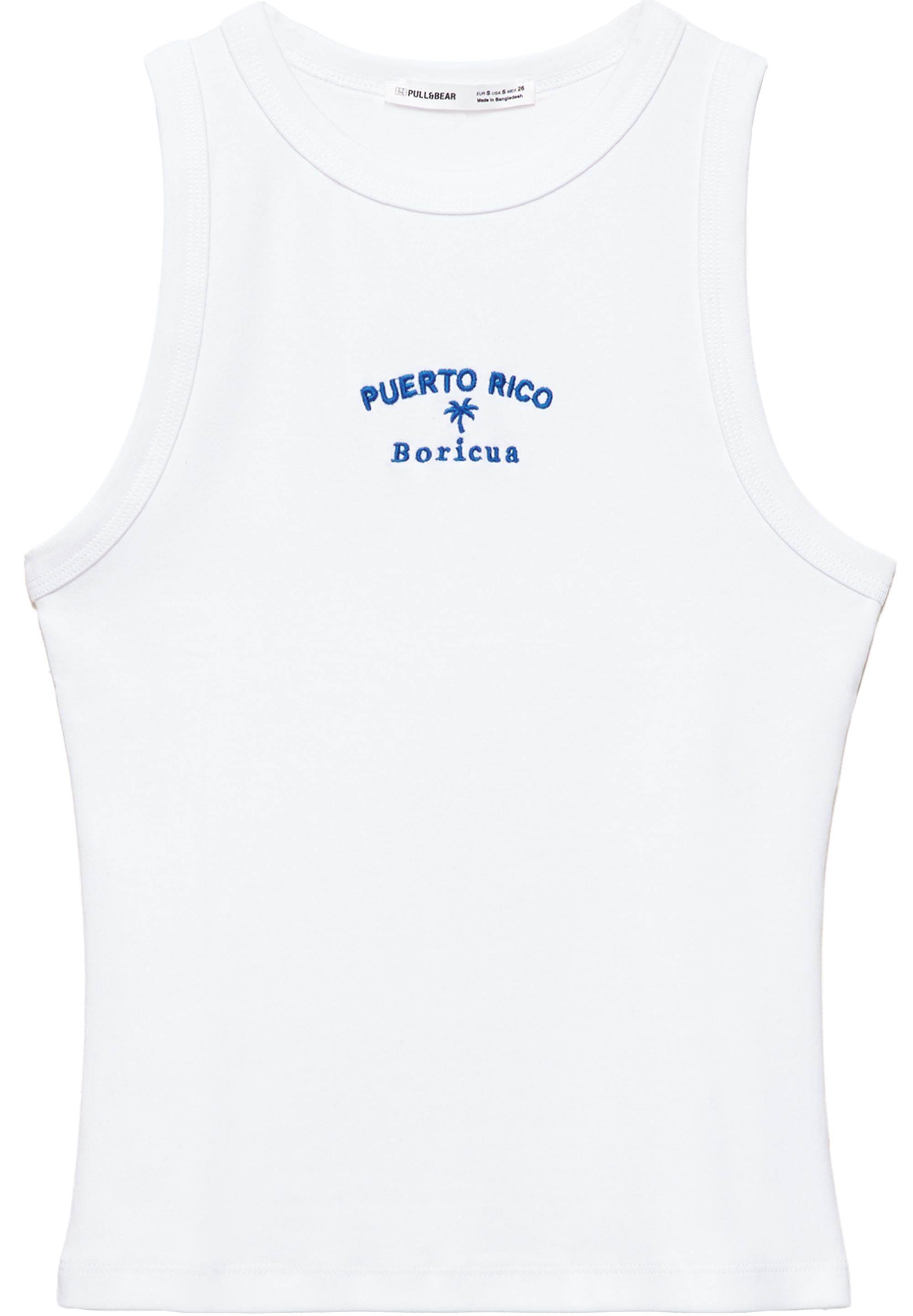 Puerto Rico tank top — White