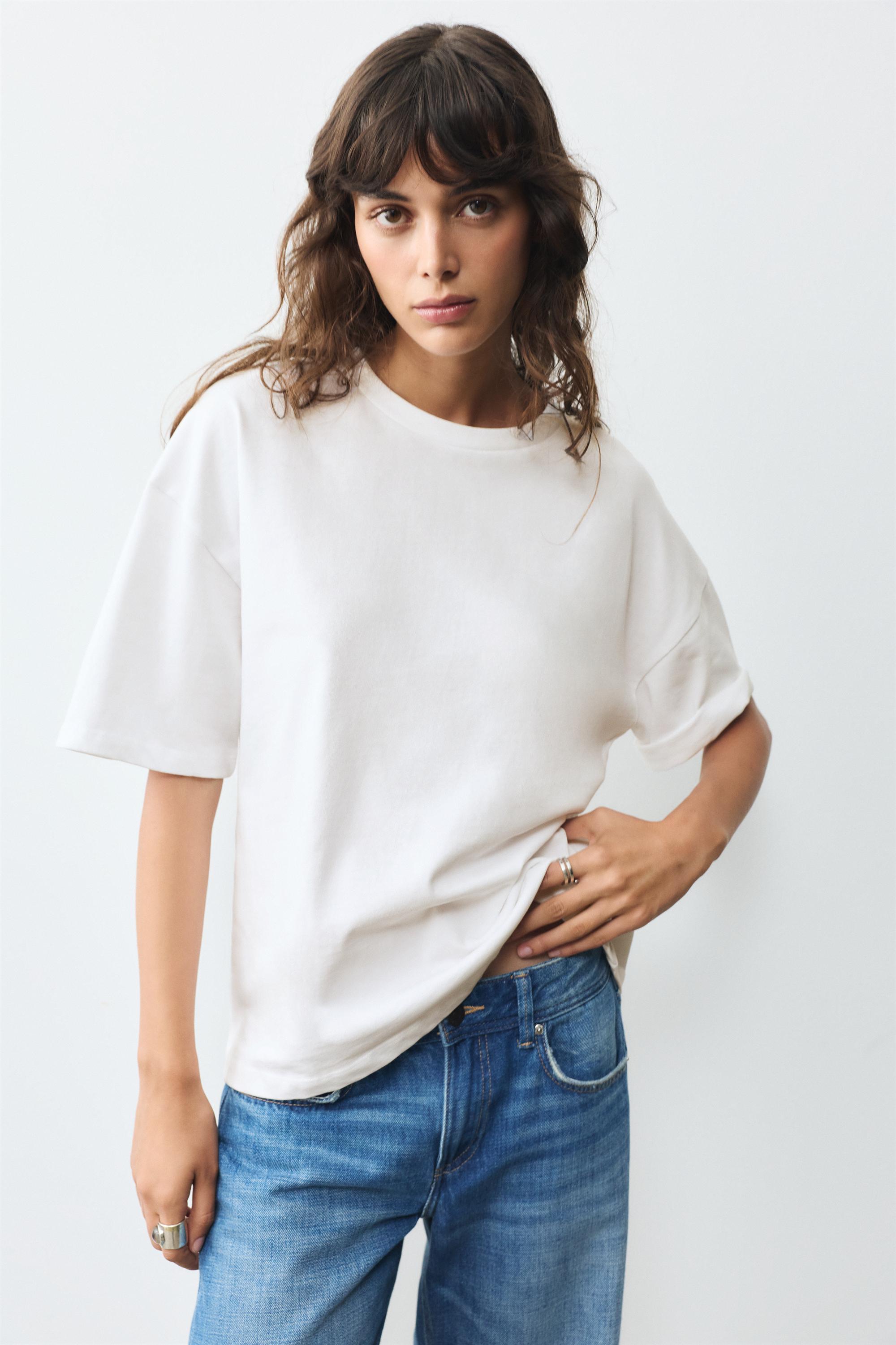 Maglietta Oversize A Maniche Corte