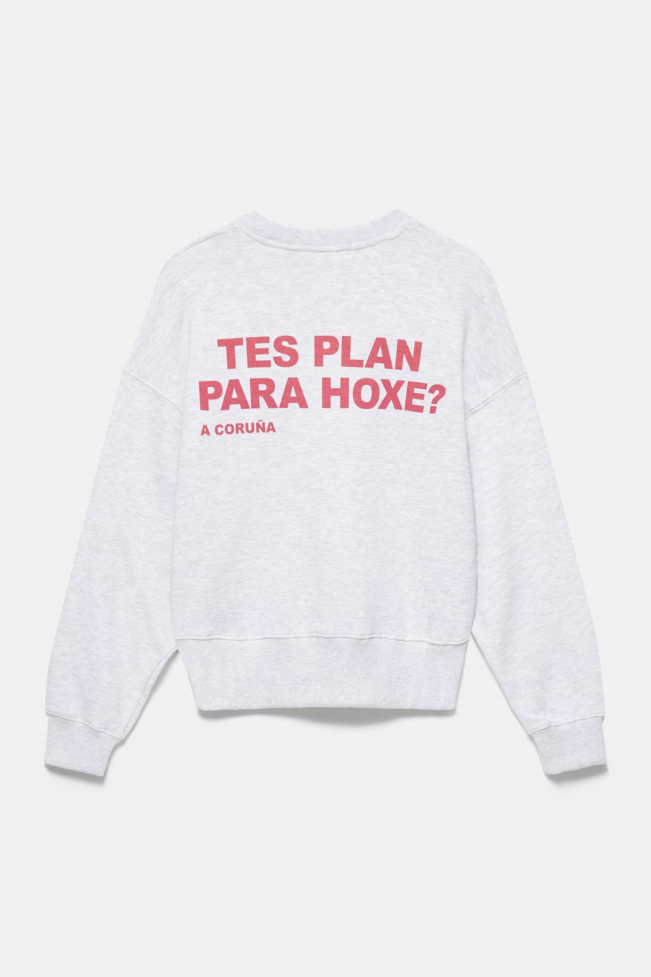 A Coruña graphic sweatshirt — Grey marl