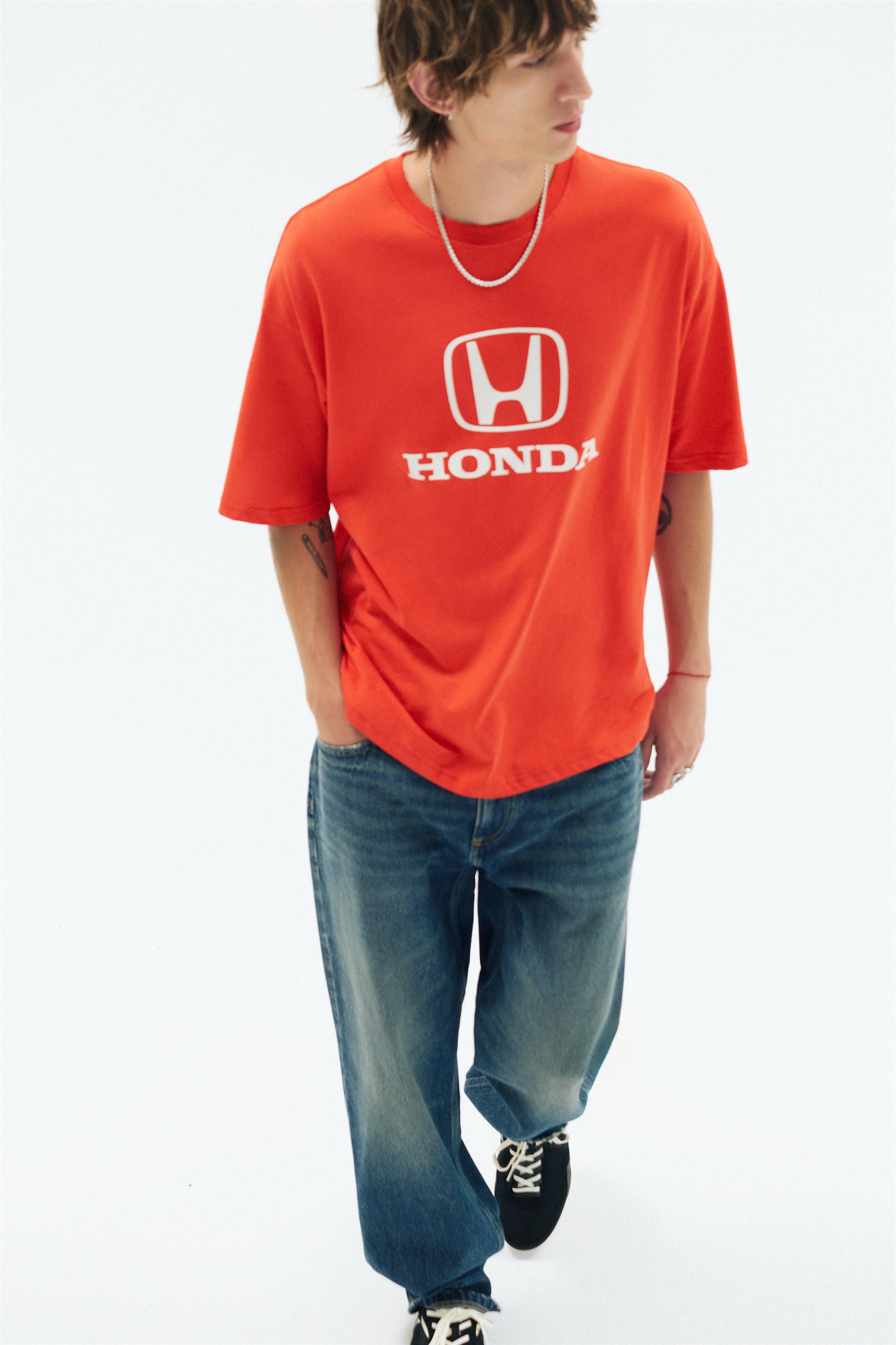 Relaxed fit Honda logo T-shirt — Red