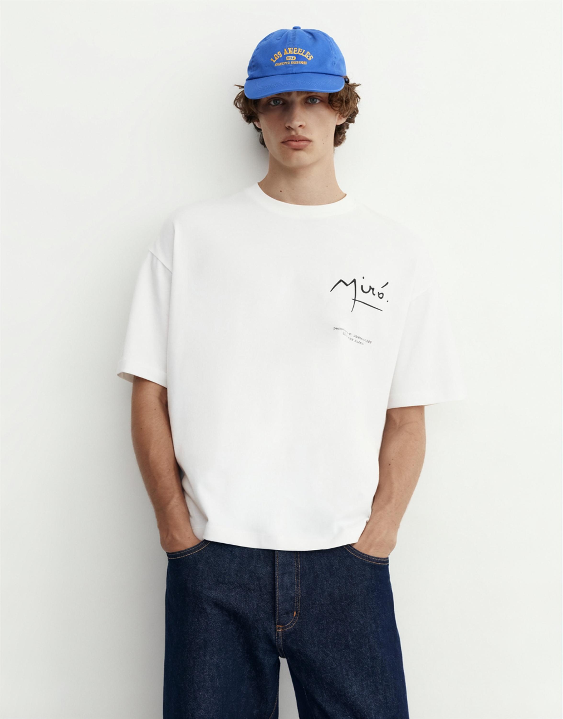 Relaxed fit Miró T-shirt — Off white