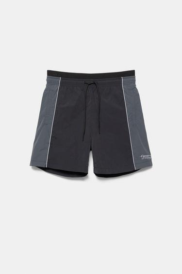 Panelled swimming trunks — Black 3