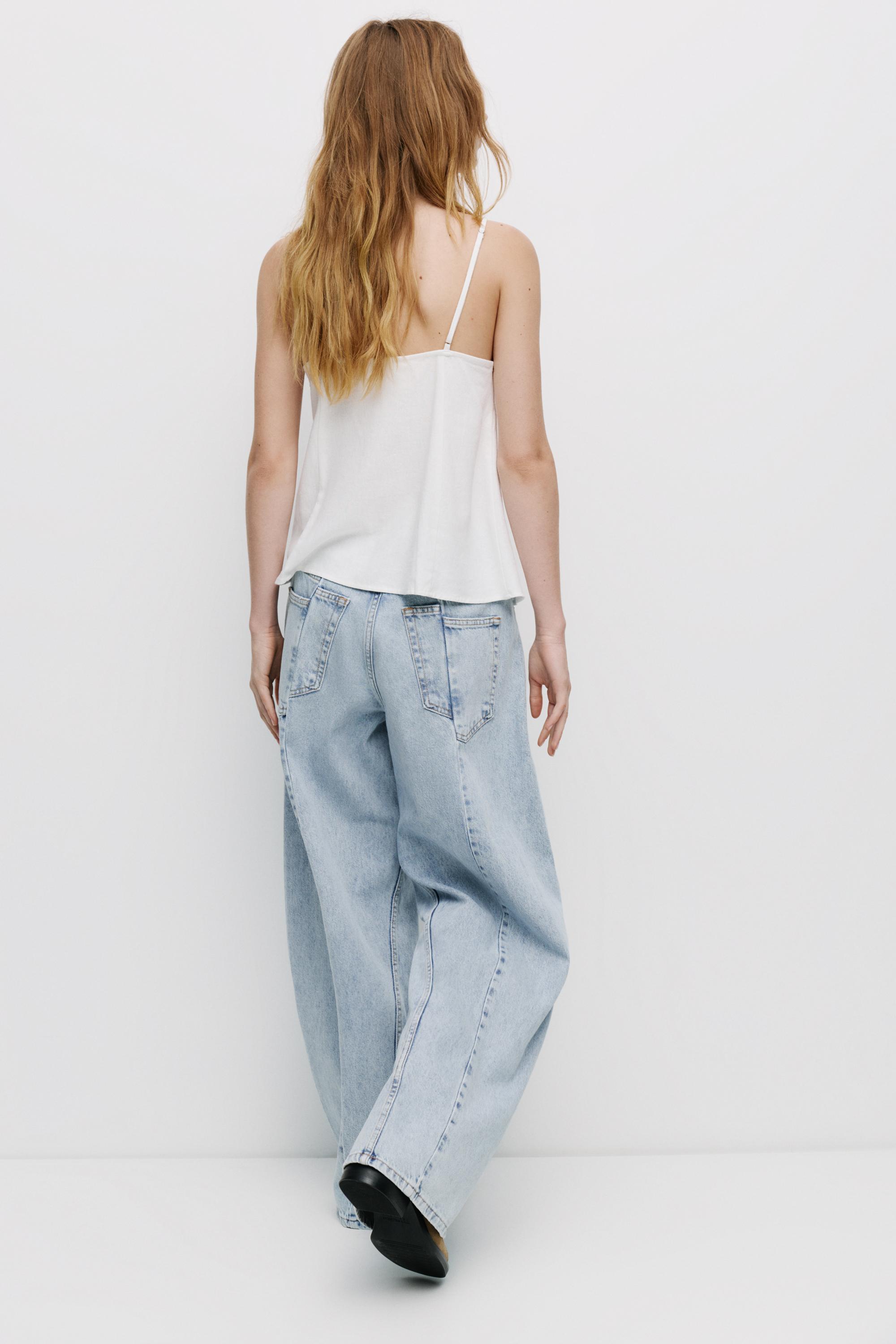 Jeansy baggy ze szwami – PULL&BEAR
