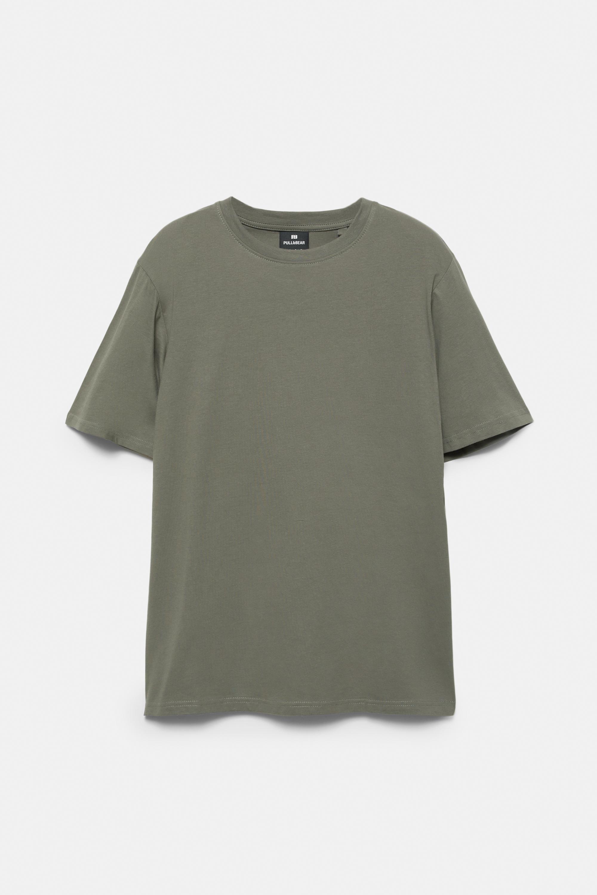 Basic kısa kollu pamuklu tişört - Görsel 65