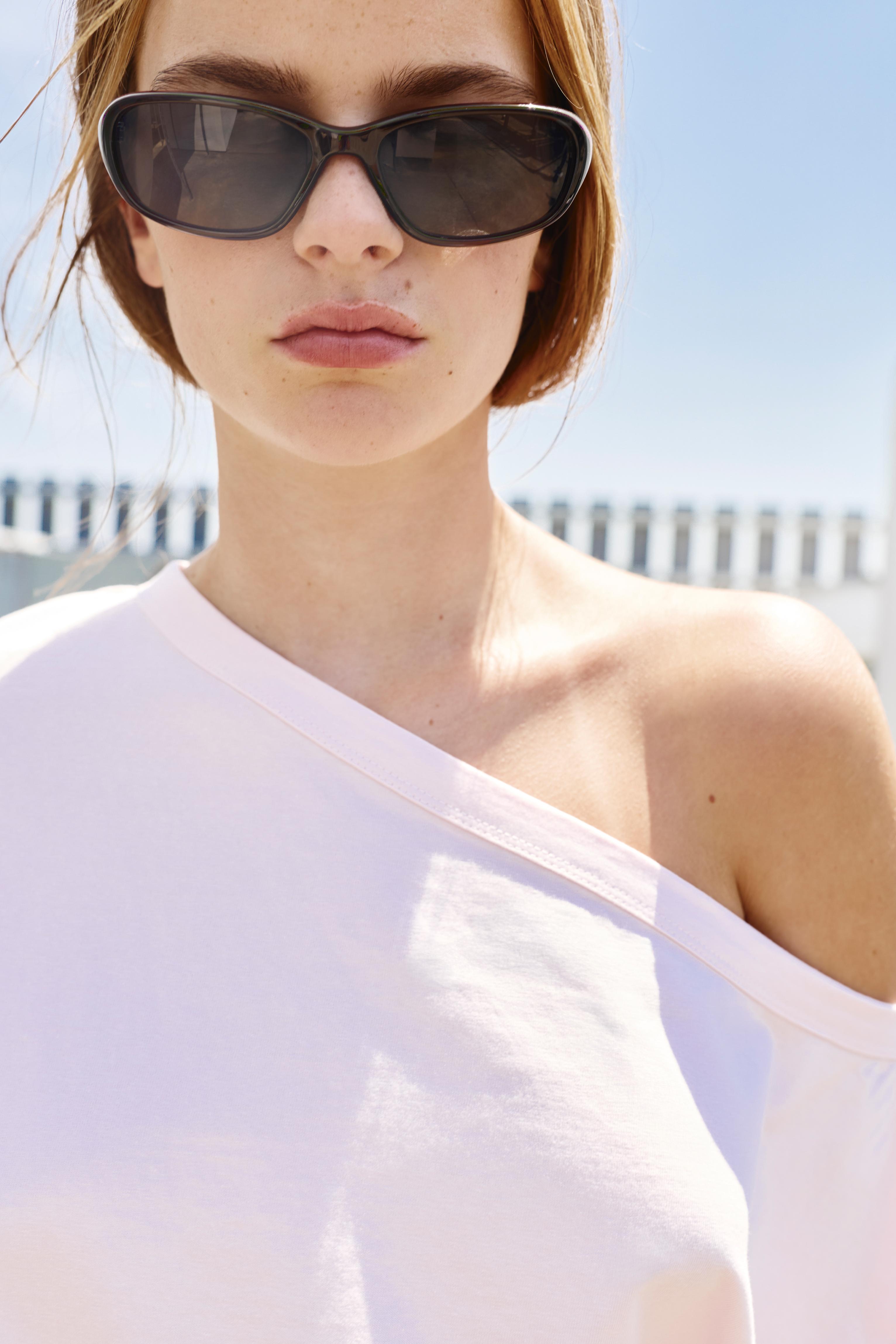 Rounded sunglasses — Brown