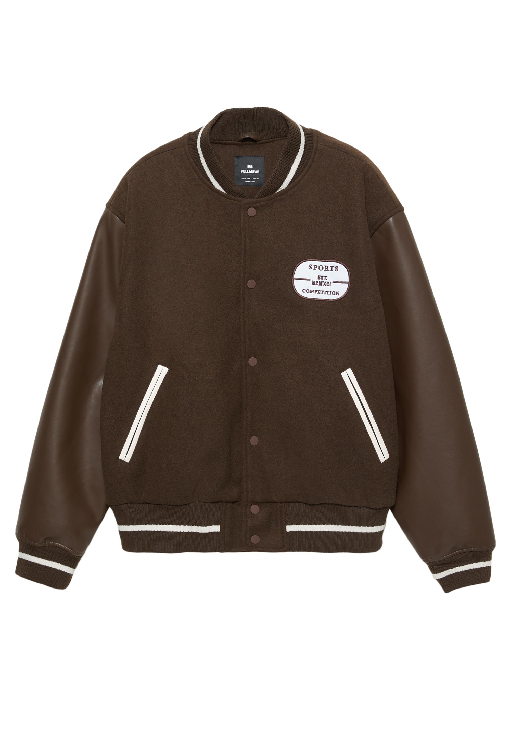 Kahverengi bomber ceket - Görsel 3