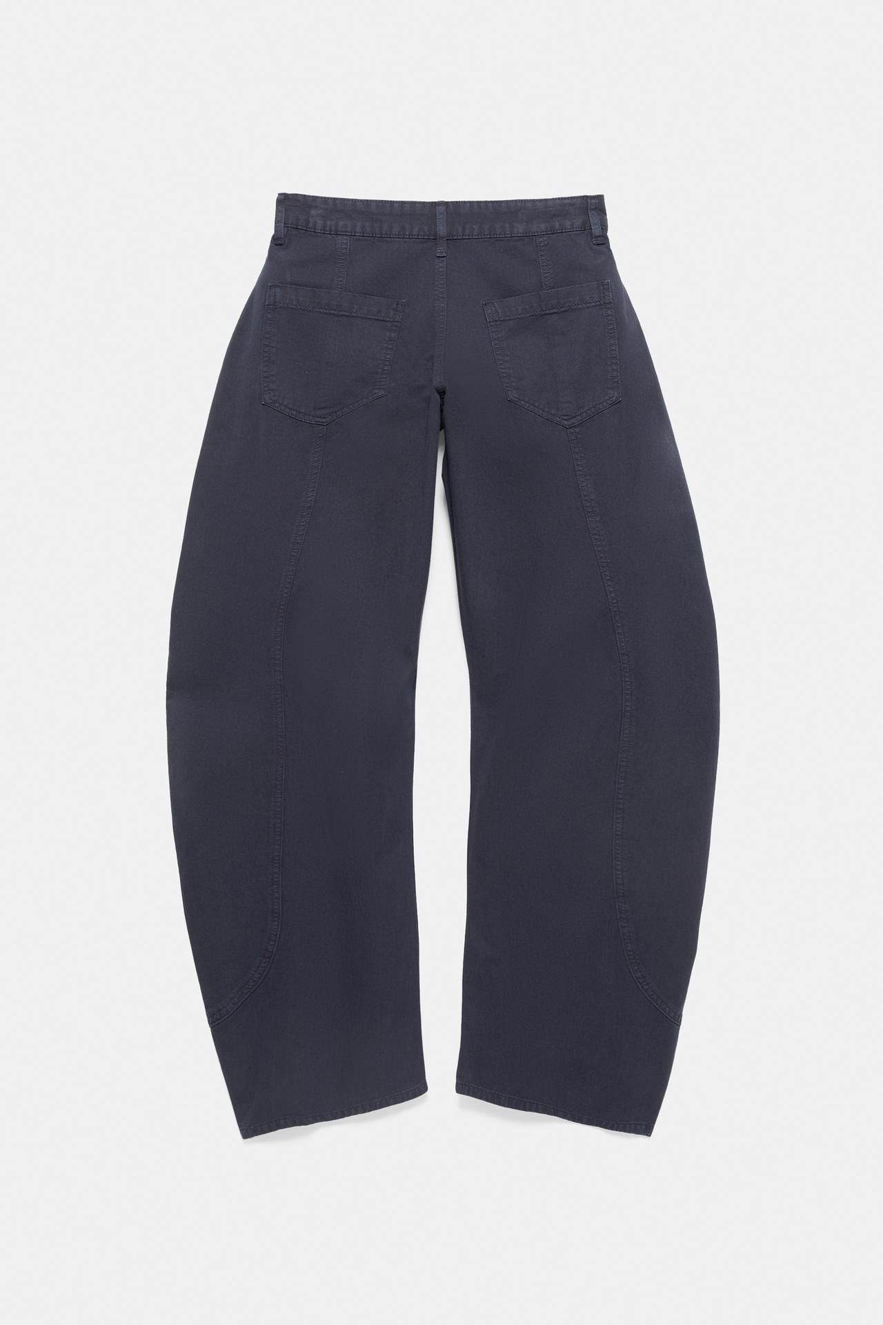 Low-rise balloon jeans — Navy