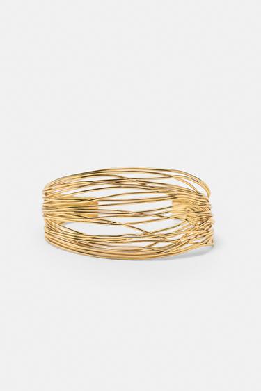 Fine-strand arm cuff — Gold 1