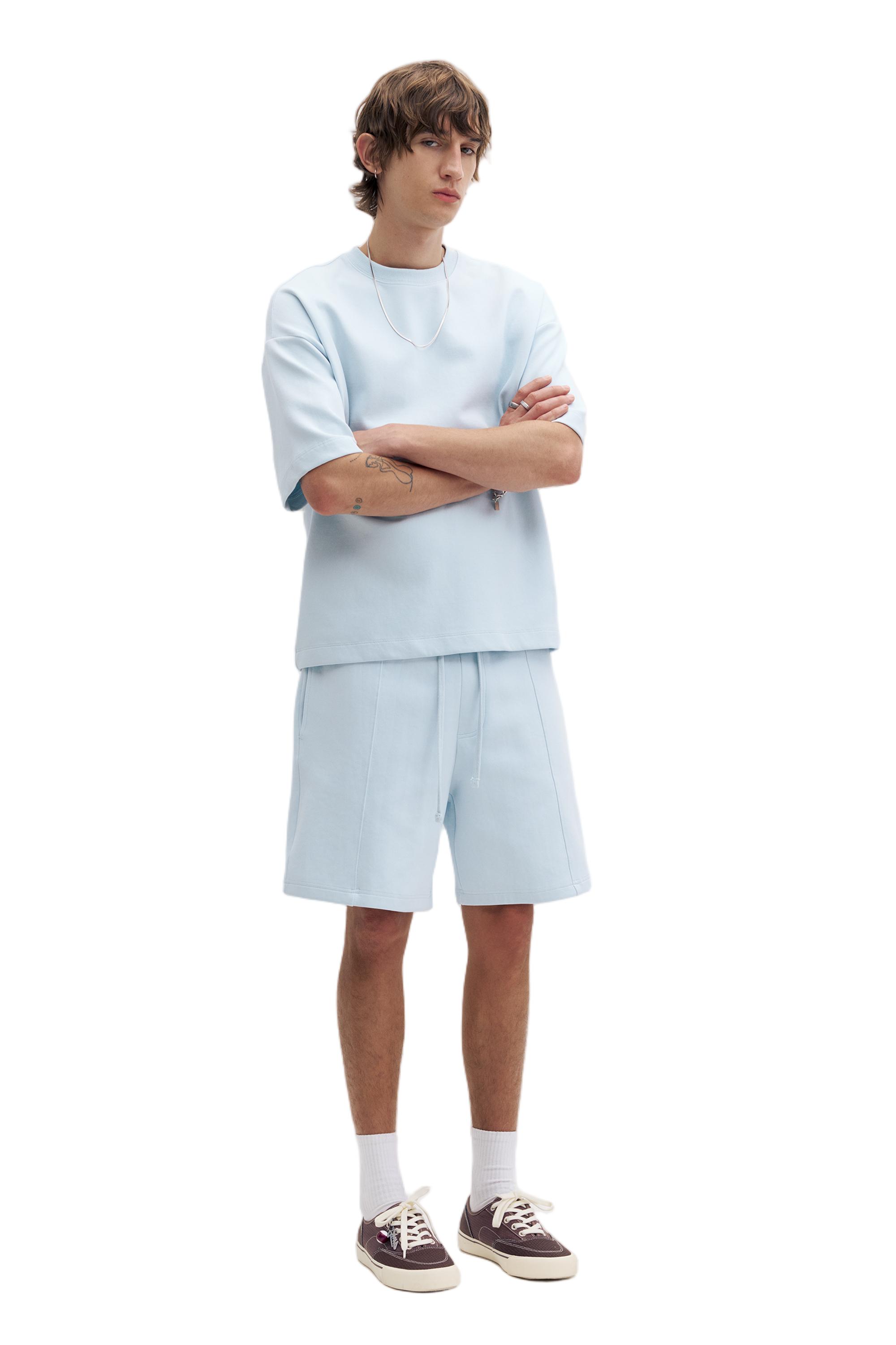 Interlock jogger Bermuda shorts — Sky blue