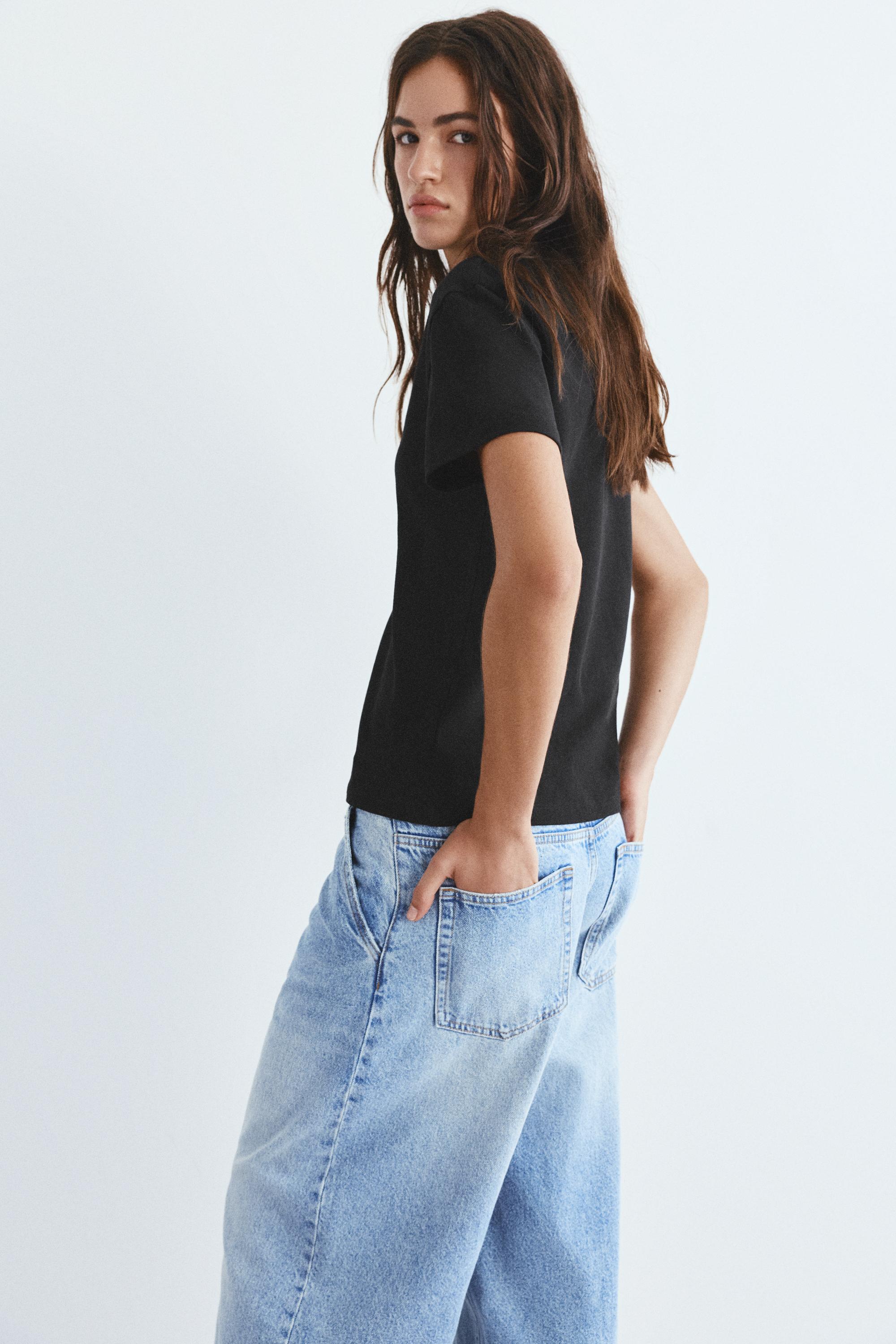 %100 pamuklu kısa kollu t-shirt - Görsel 58