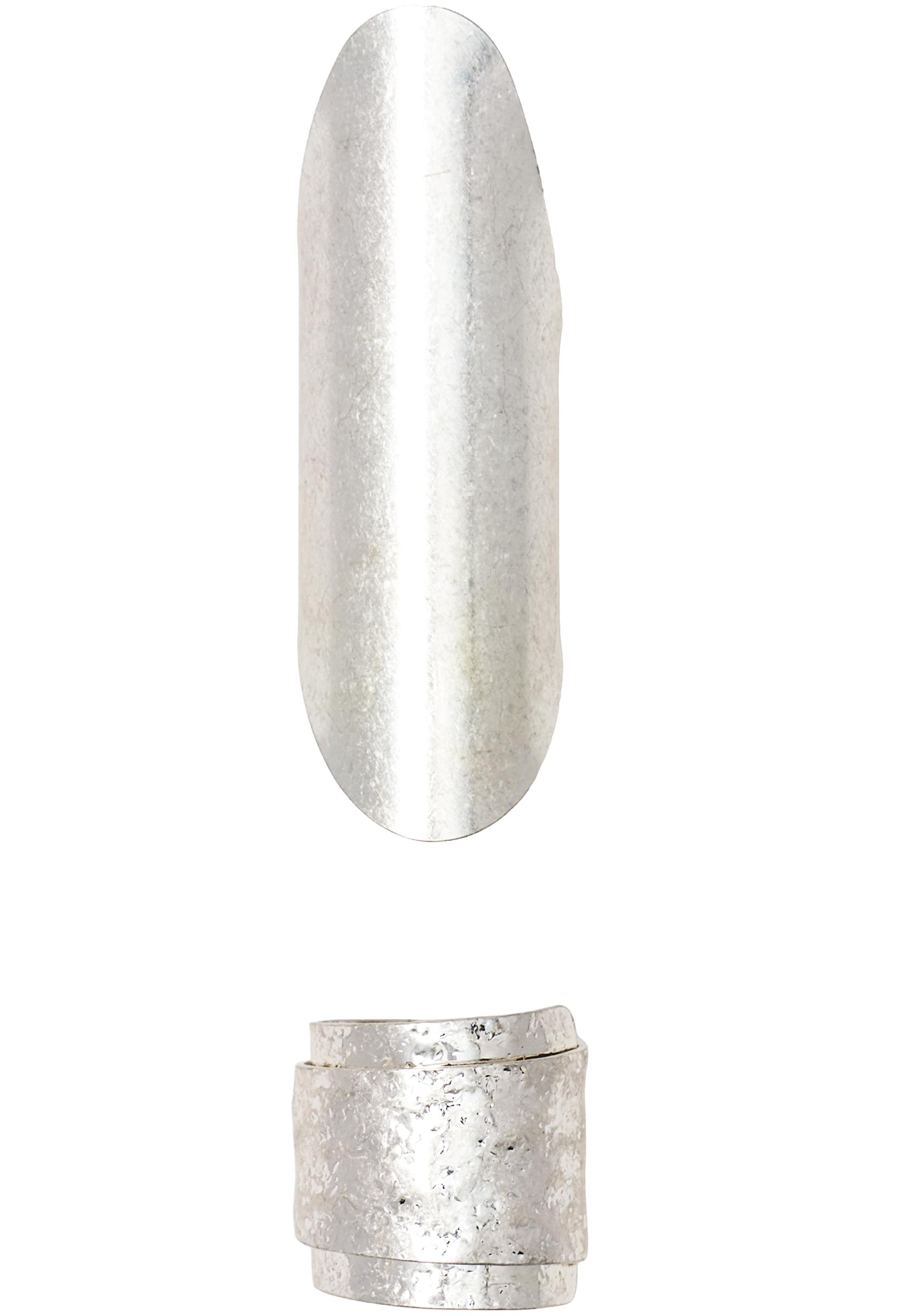 Pack of 2 hammered rings — Silver