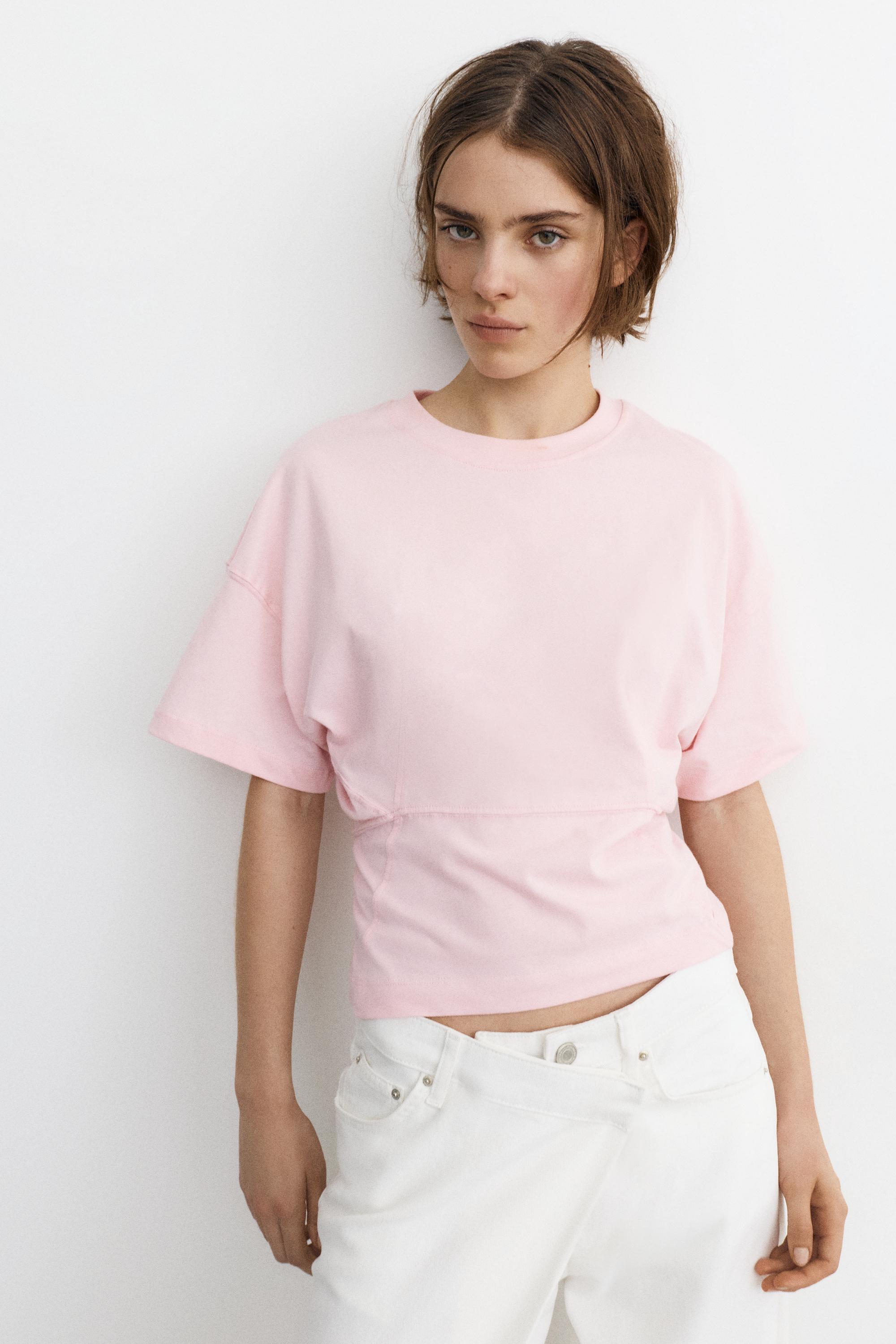 T-Shirt Boxy Con Pannelli