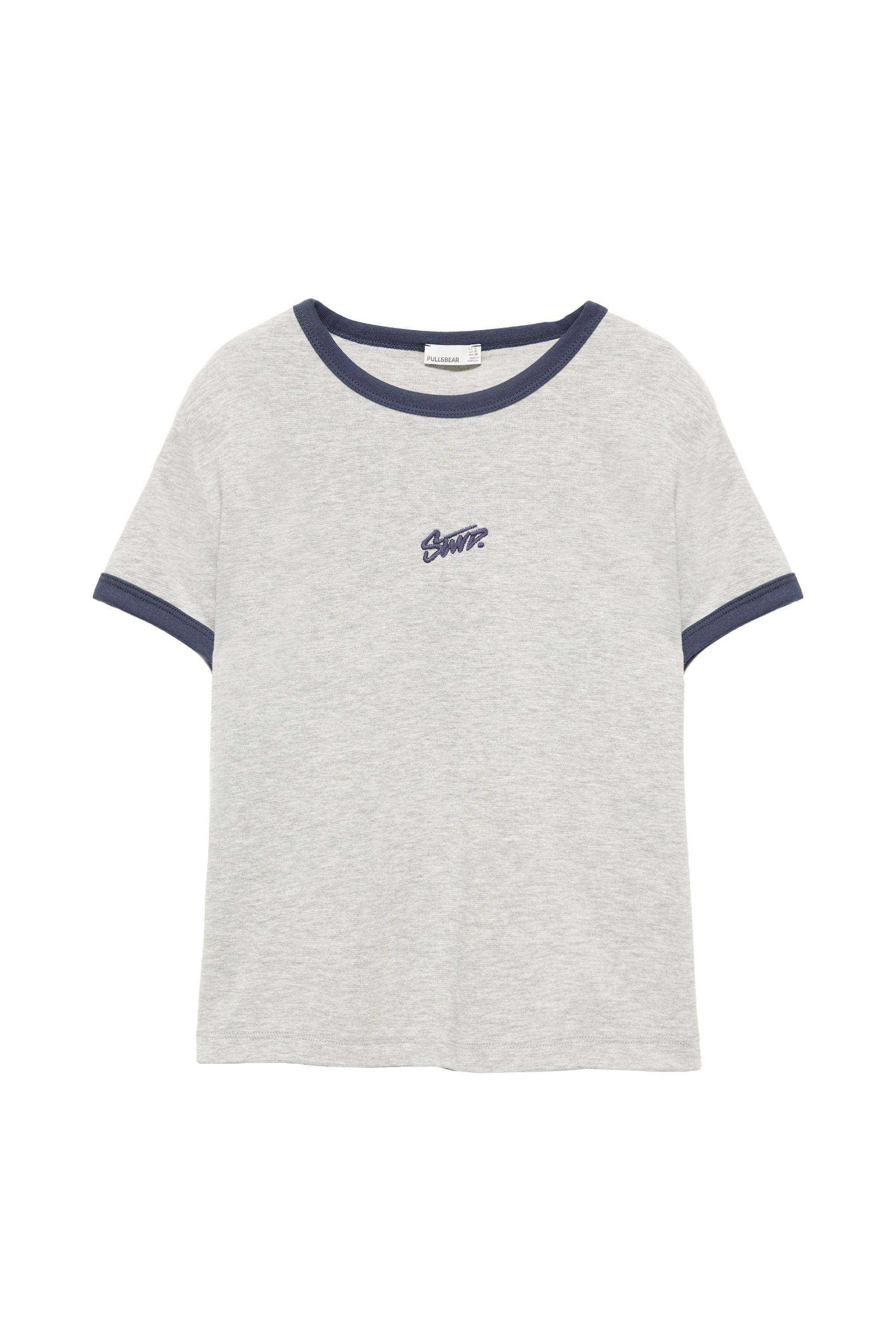 Pull&Bear STWD grafik baskılı tişört görsel 4