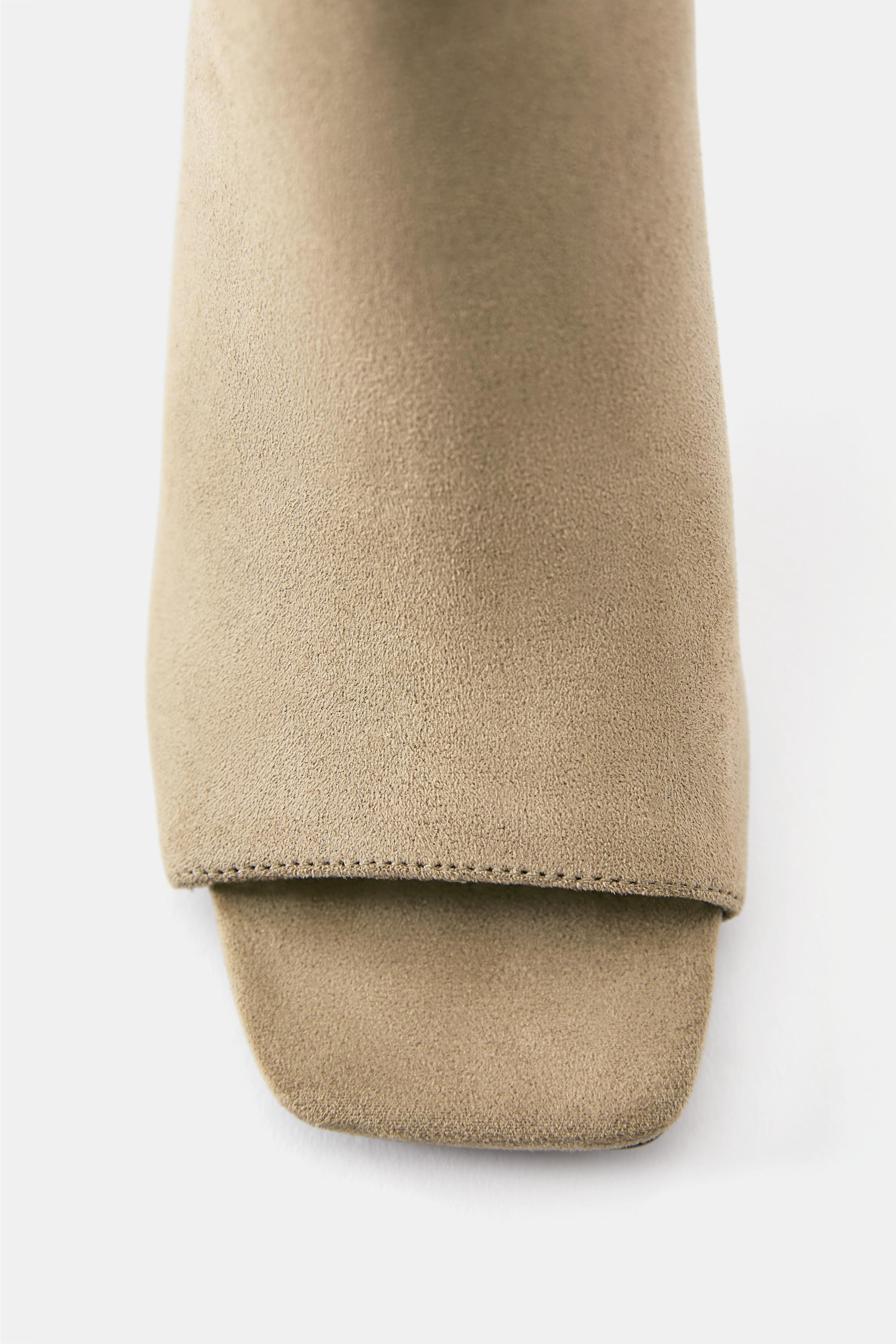 high-heel ankle boots — Brown