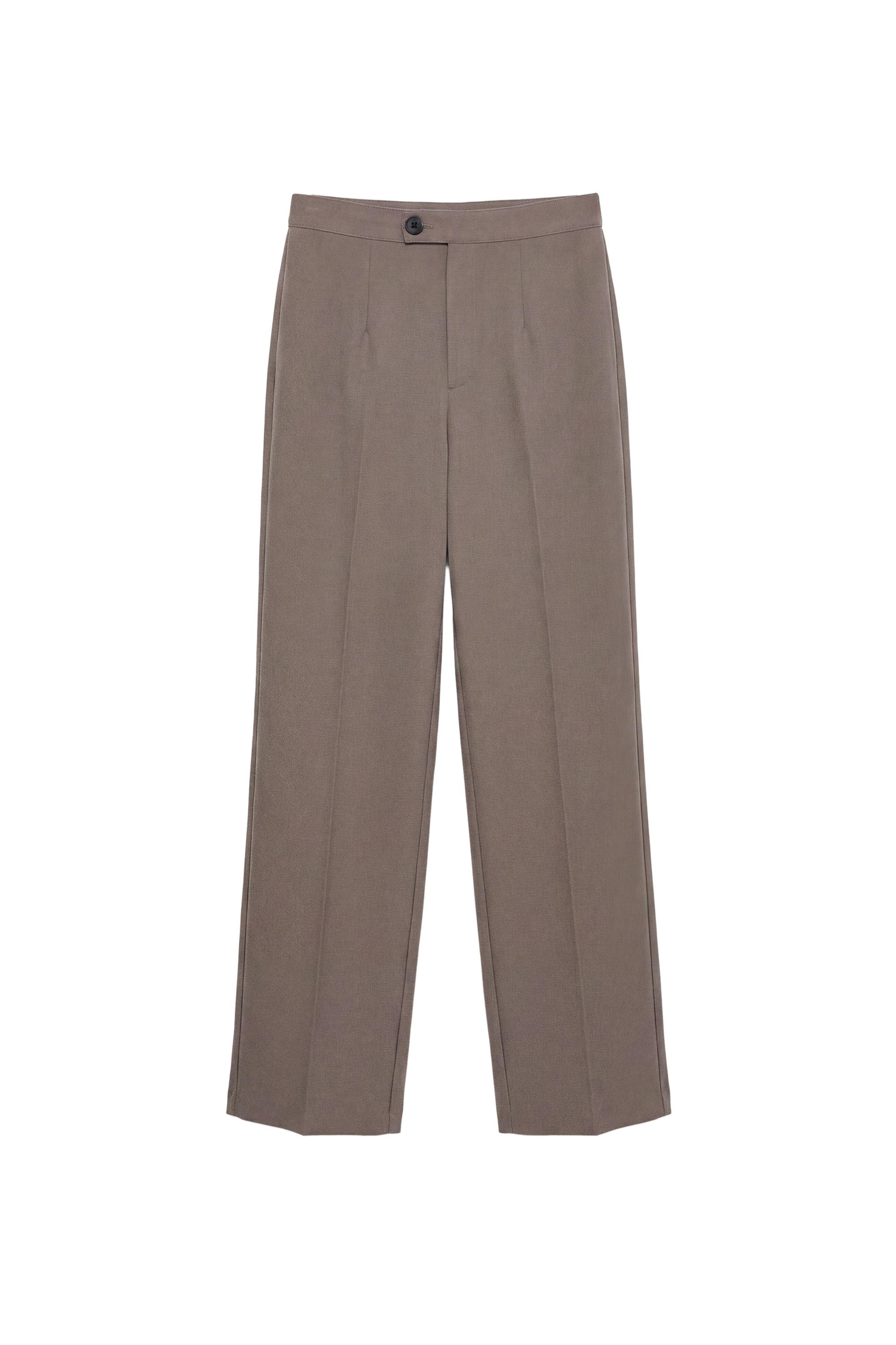Düz kesim klasik pantolon - Görsel 12