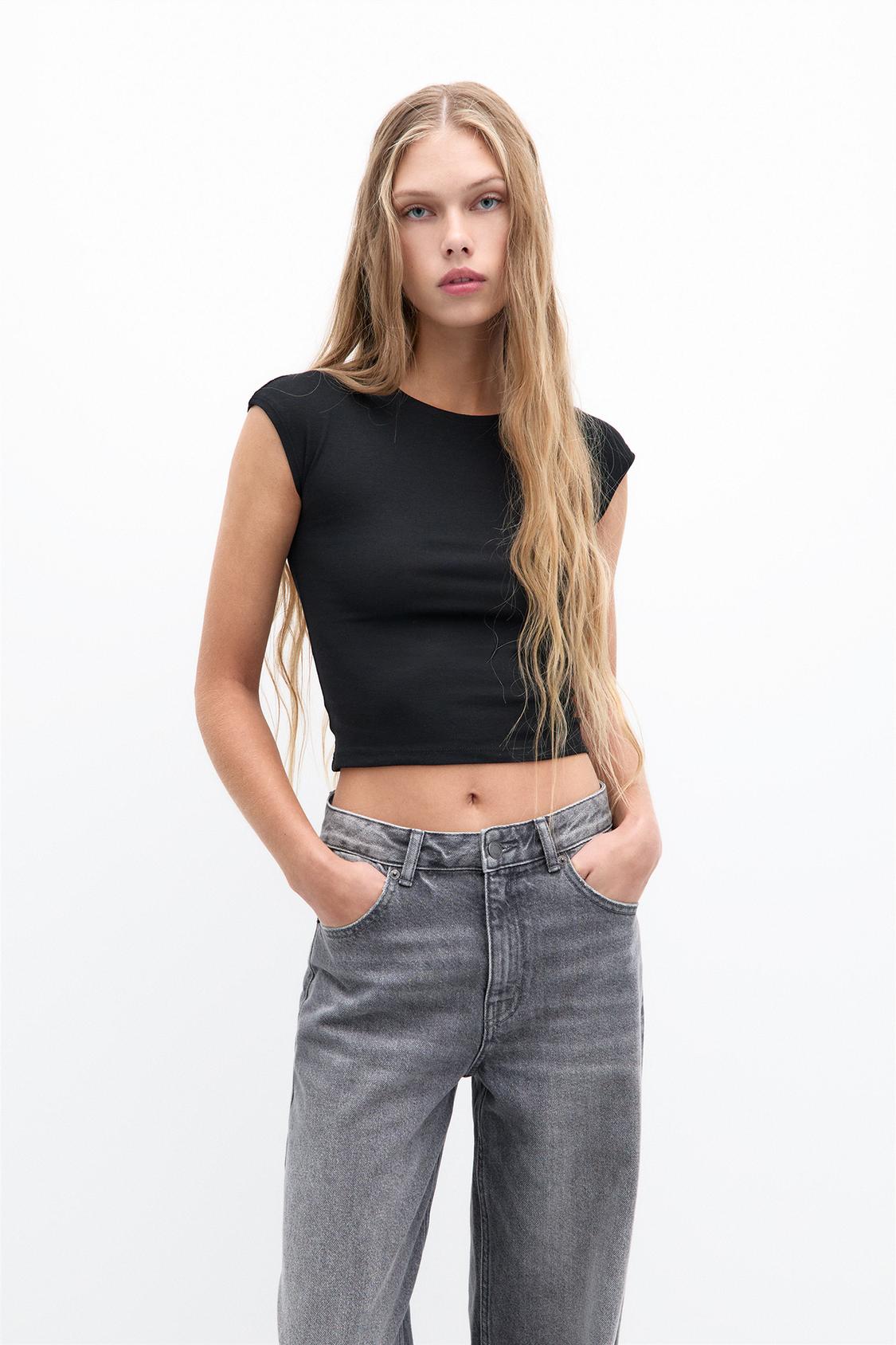 2-pack strakke T-shirts PULL&BEAR