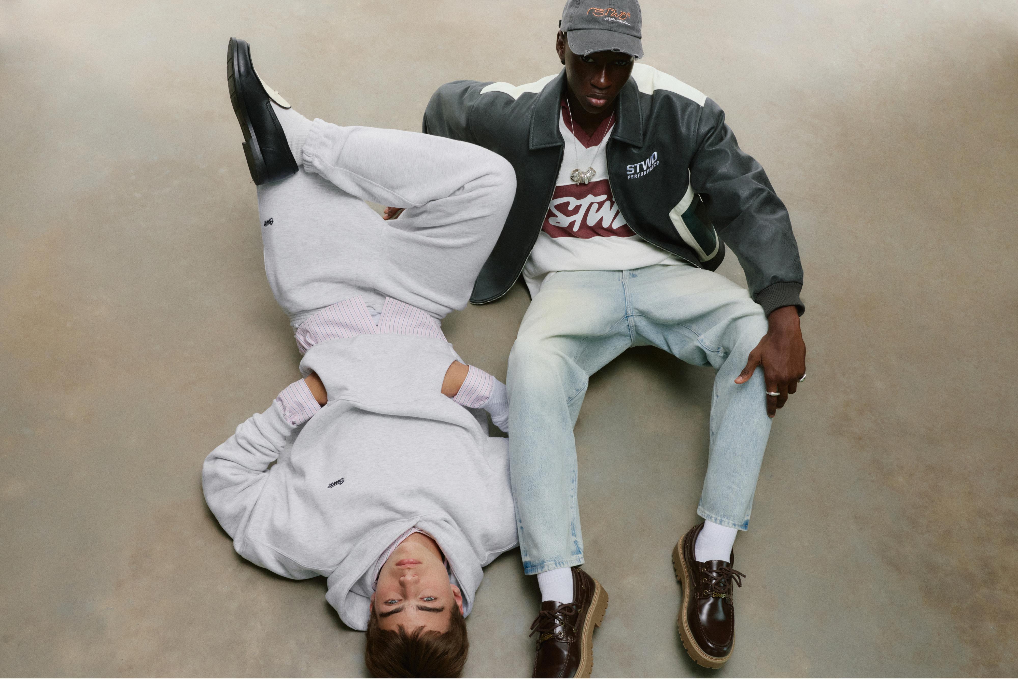 STWD tracksuit bottoms — Grey marl