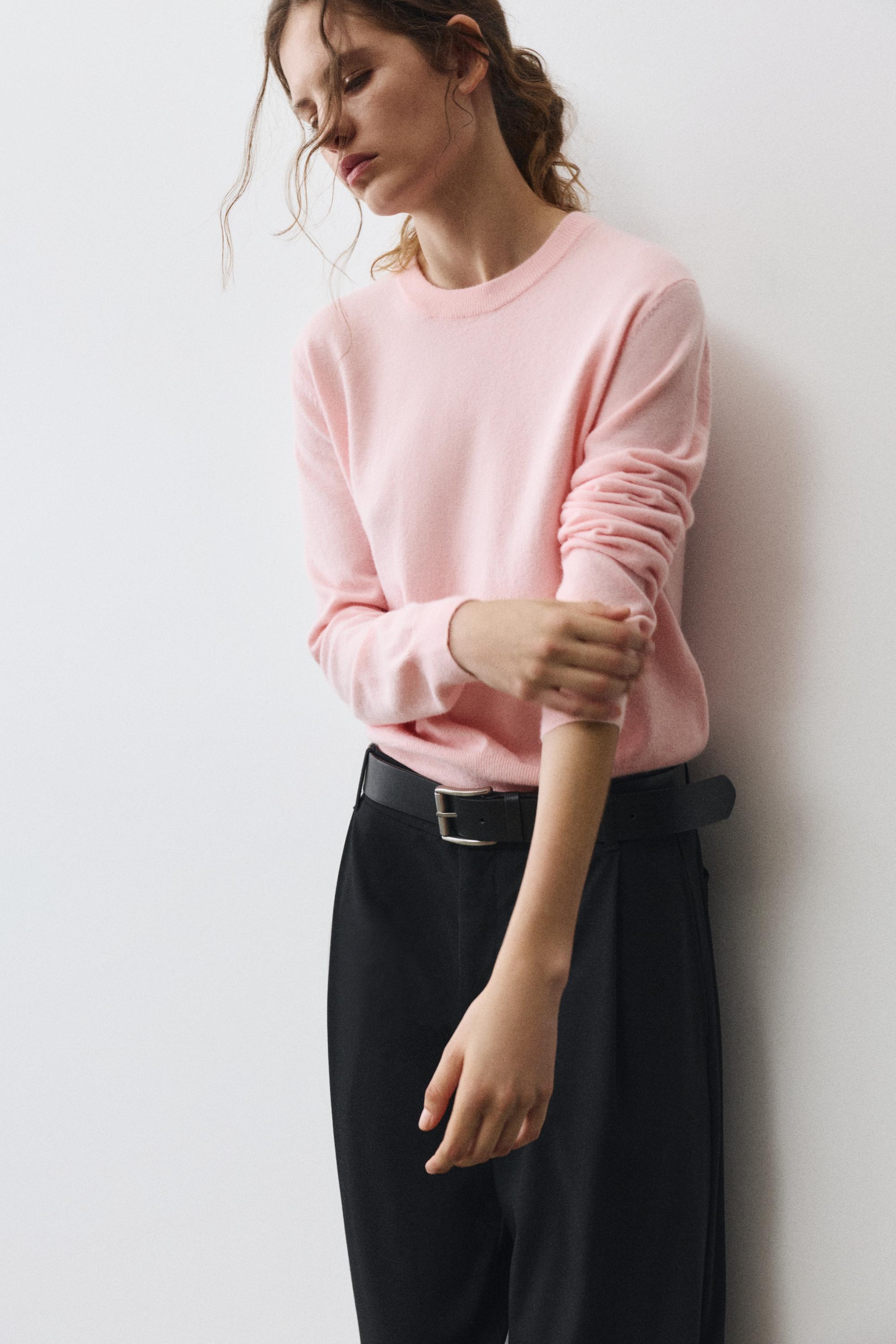 Soft knit jumper — Pastel pink
