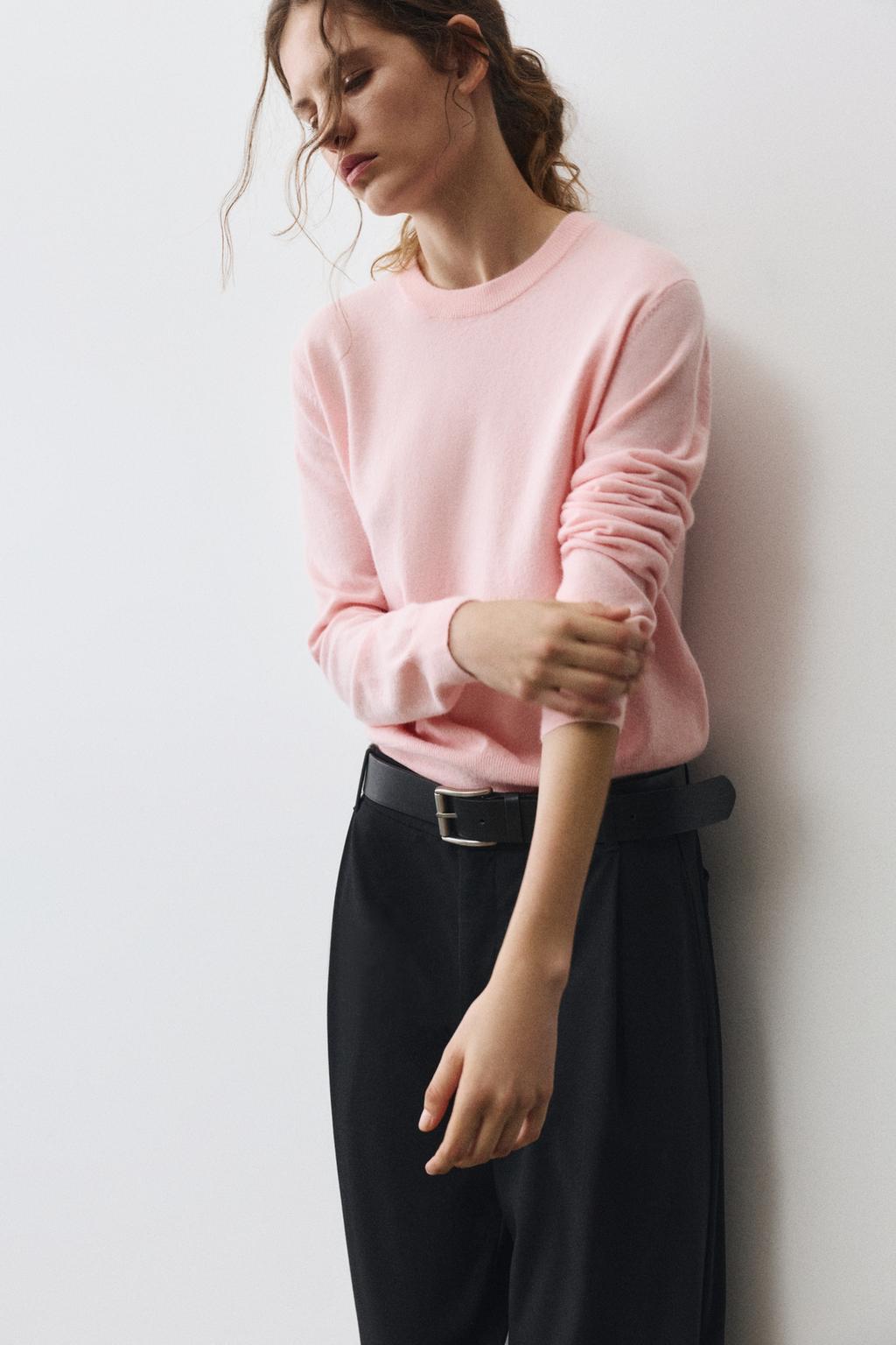 Pull&Bear Basic yumşaq trikotaj sviter