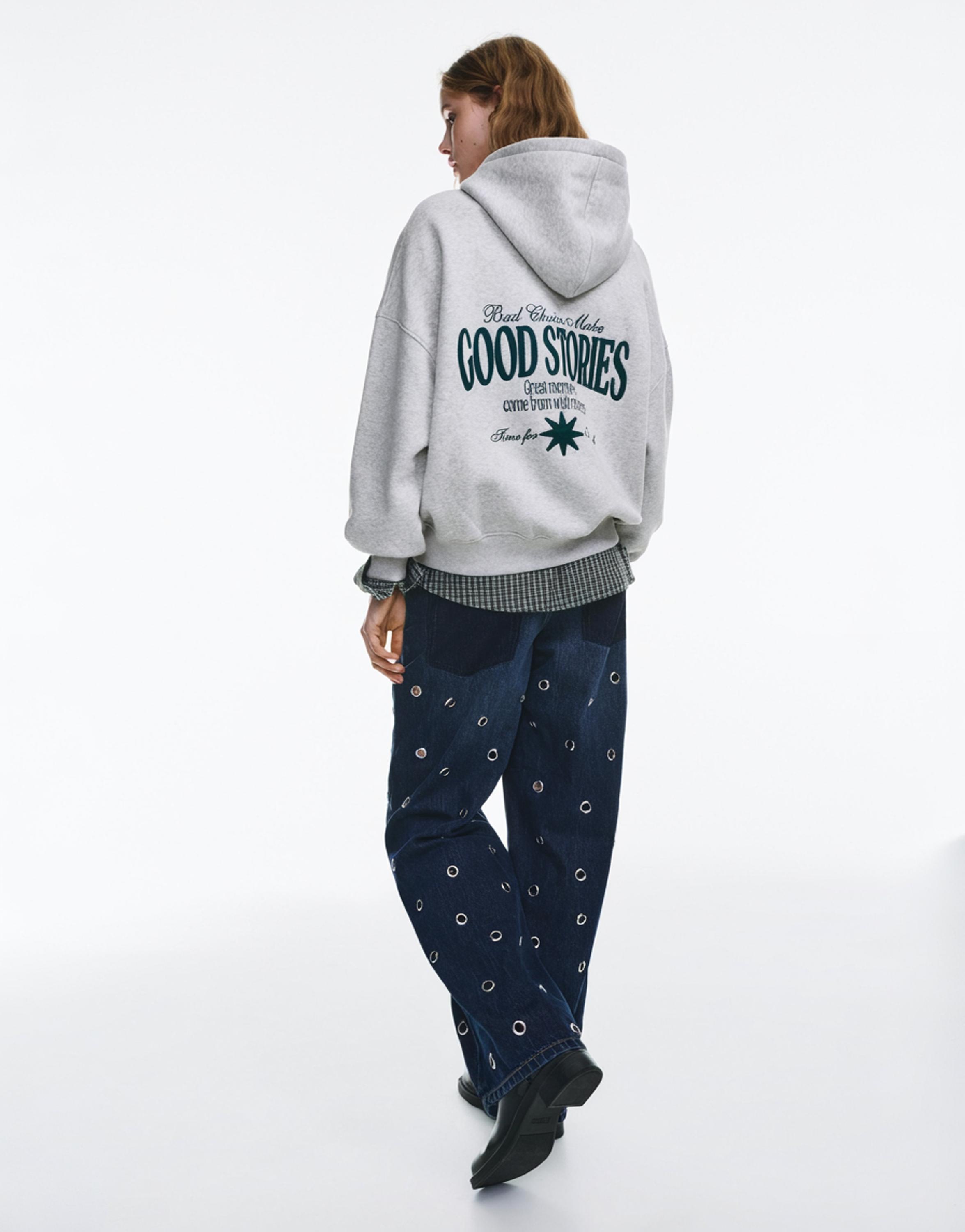 Good Stories kapüşonlu sweatshirt - Görsel 11