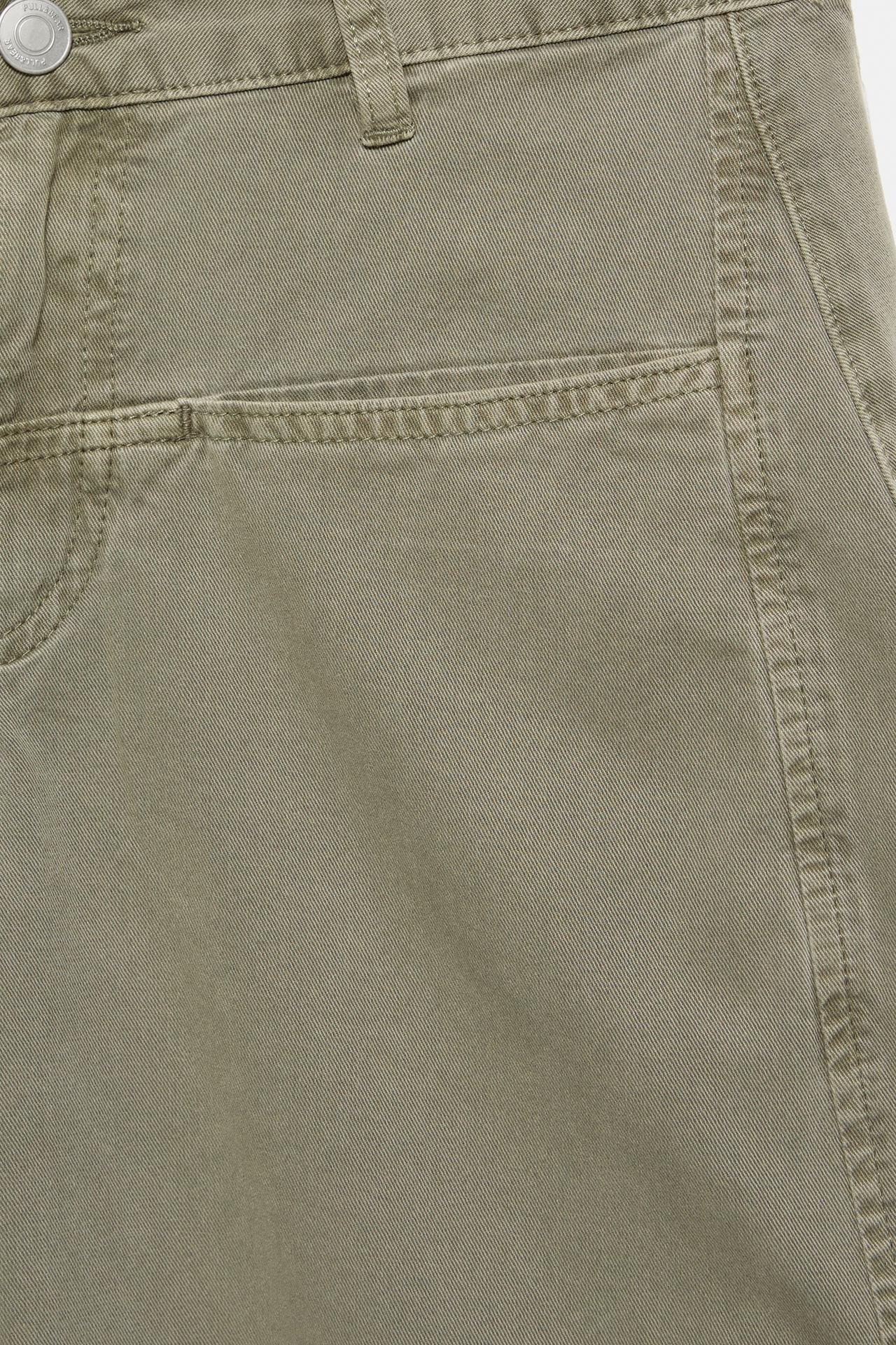 Low-rise balloon jeans — Khaki