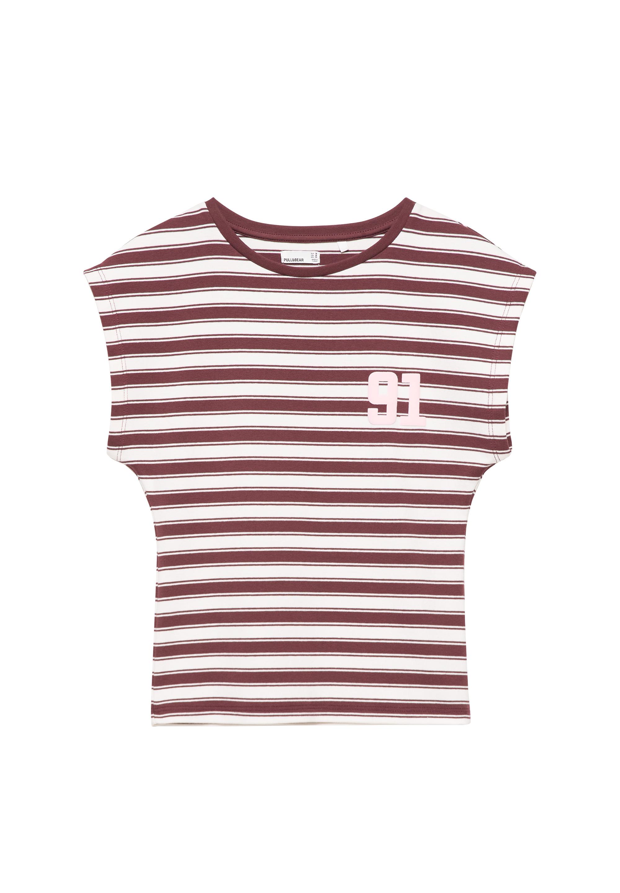 Striped number T-shirt — Striped