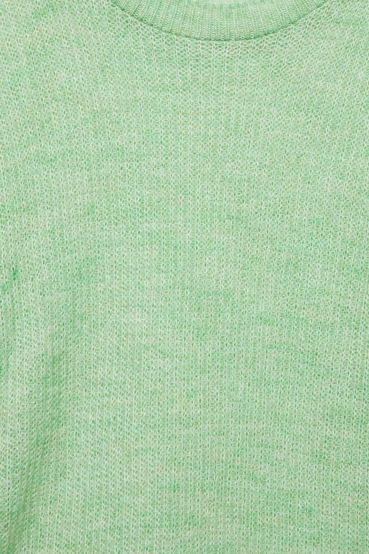 Jumper relaxed fit round neck — Mint